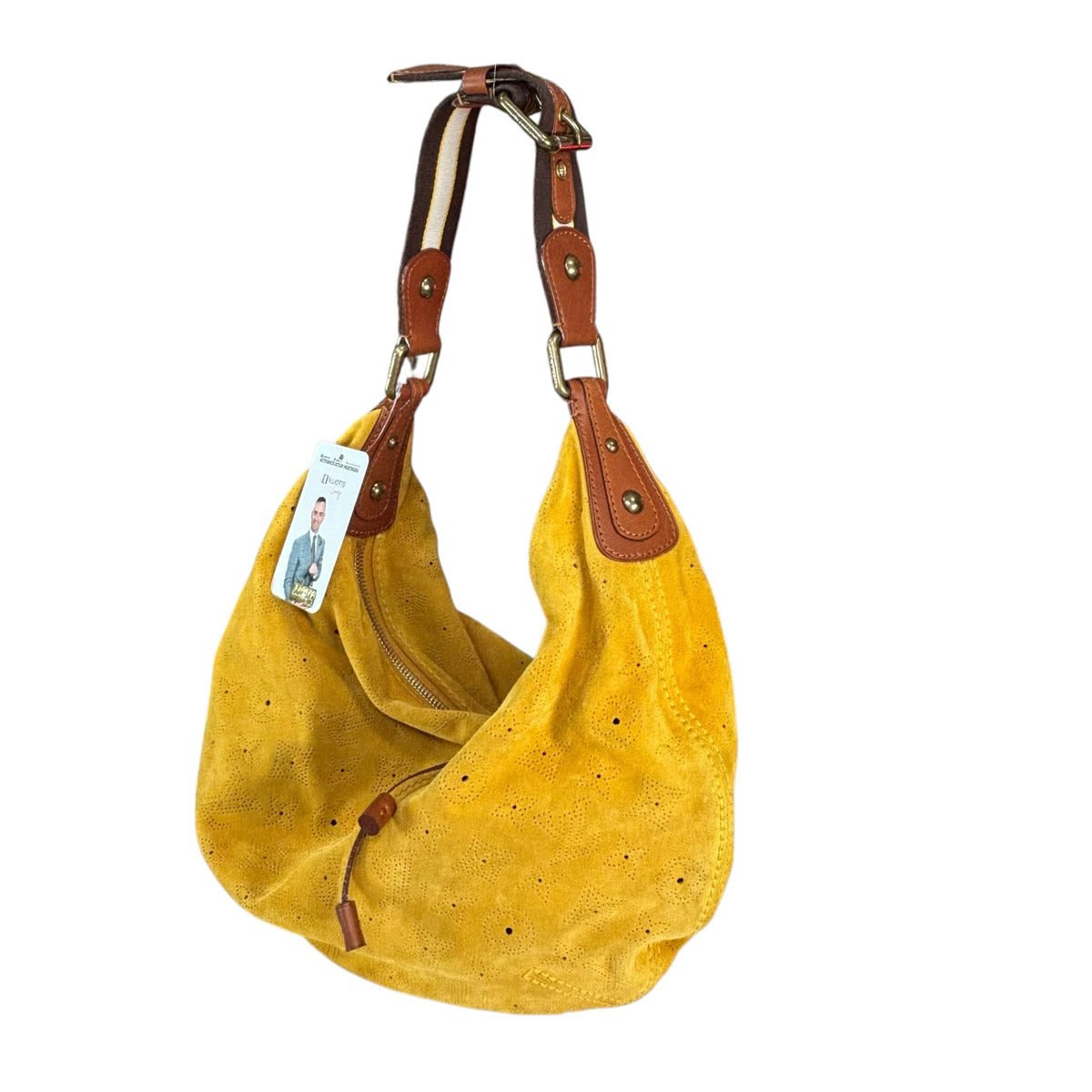 Louis Vuitton Y2K Onata Mustard Mahina Suede GM Hobo Bag