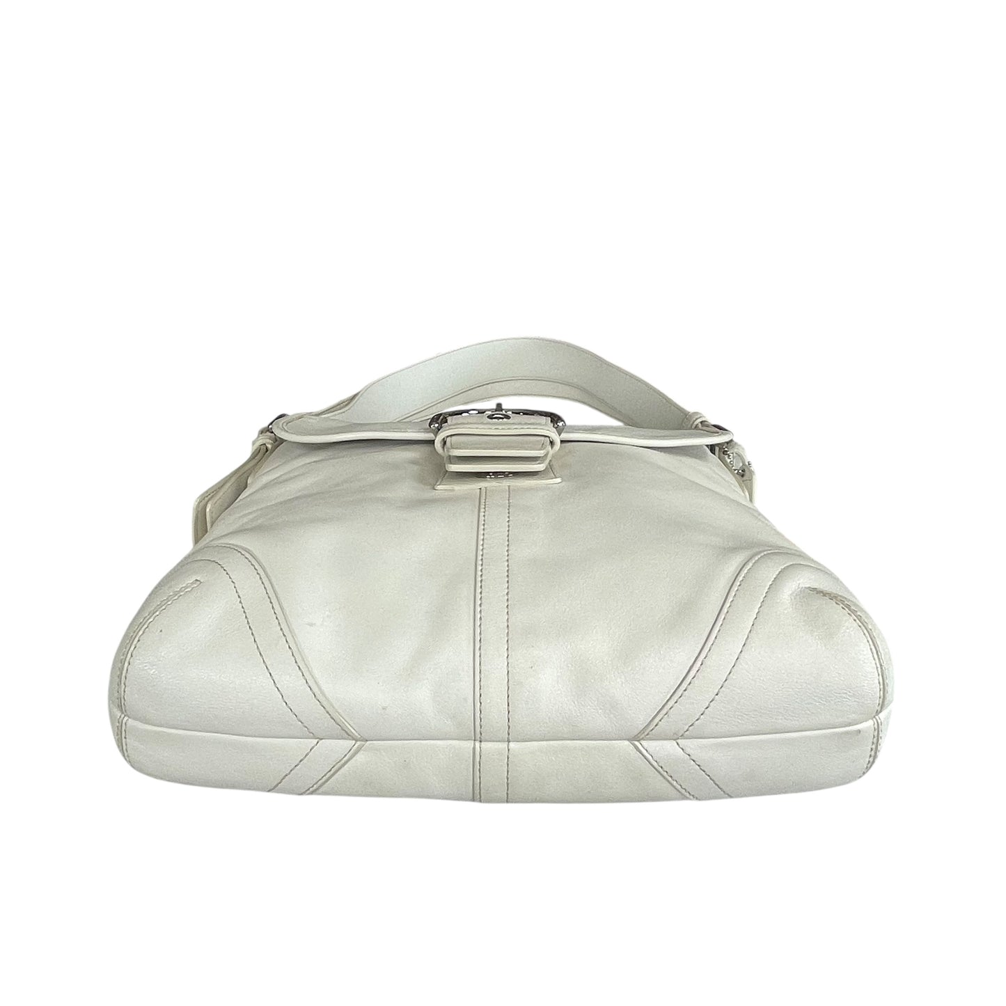 Coach Soho Legacy Leather  Off White Buckle Crossbody Y2K 2-Way Shoulder Purse