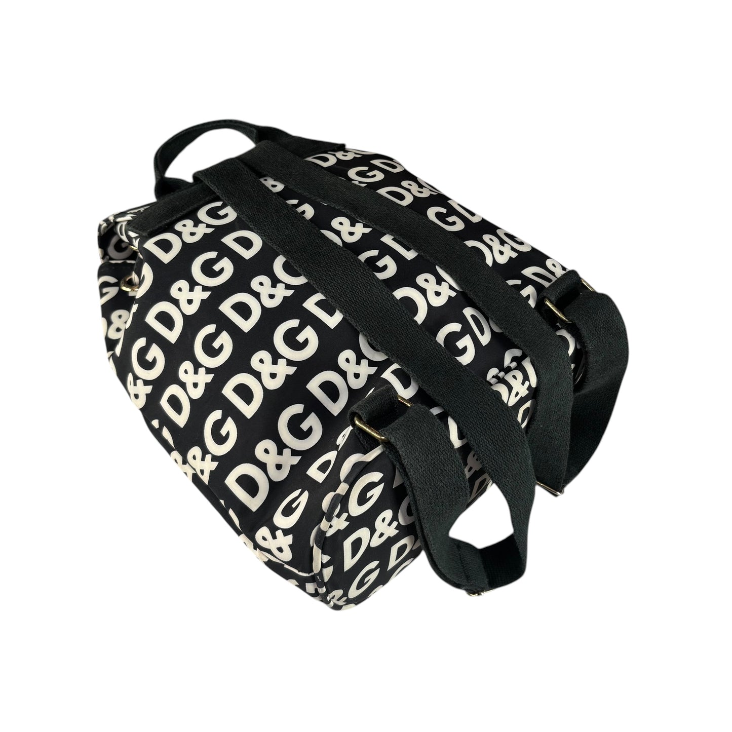Dolce & Gabbana Y2K Monogram Nylon Black & White Backpack