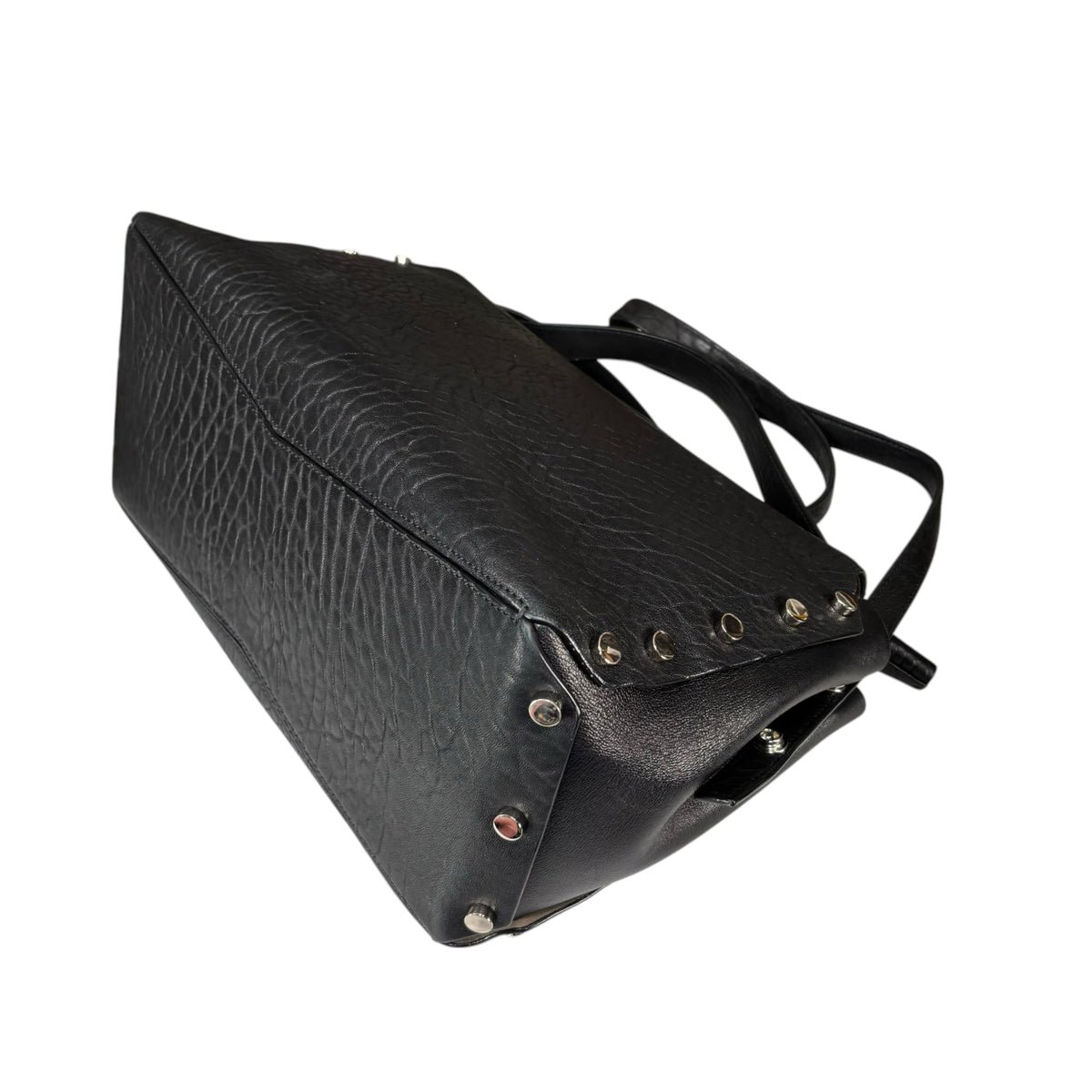 Jimmy Choo Lockett Black Large SHW 2-Way Satchel Bag