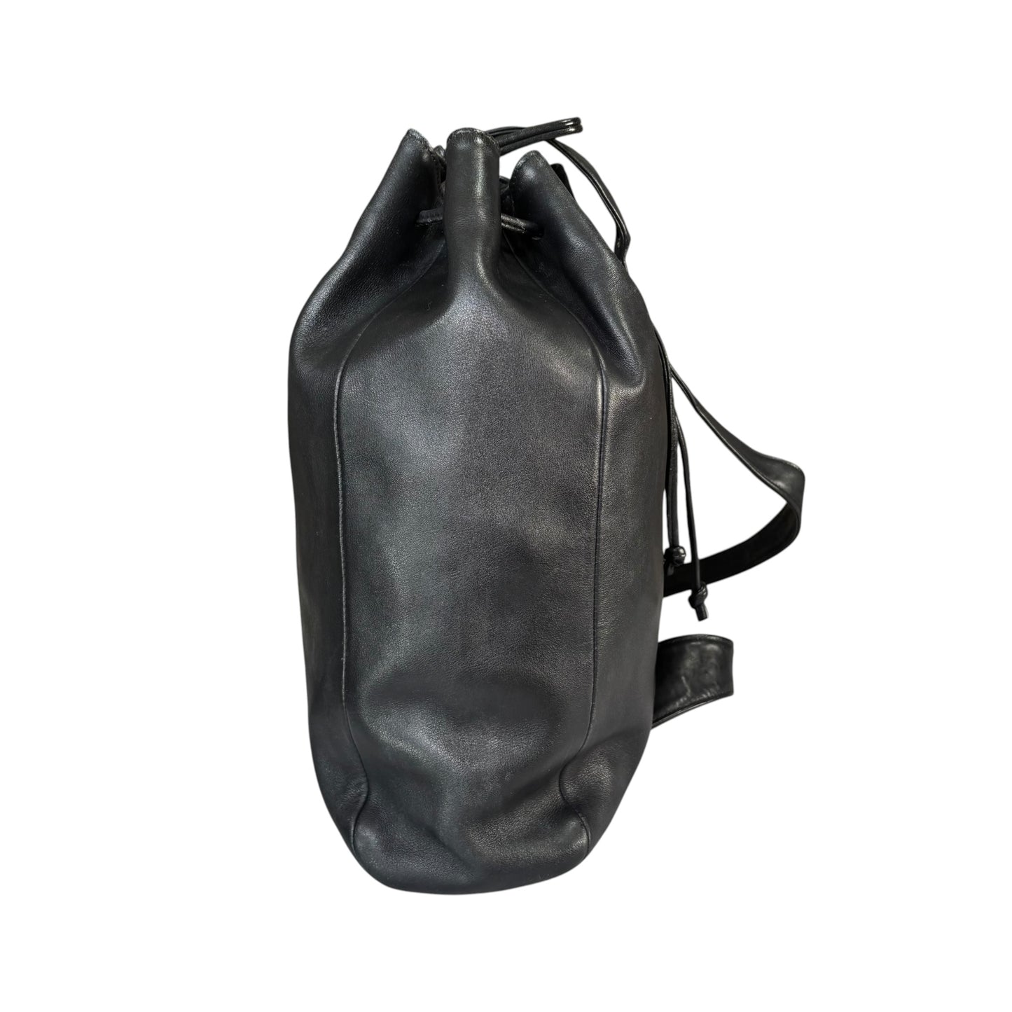 Coach Sonoma Black Leather  Slingpack Drawstring Shoulder Bucket Tote