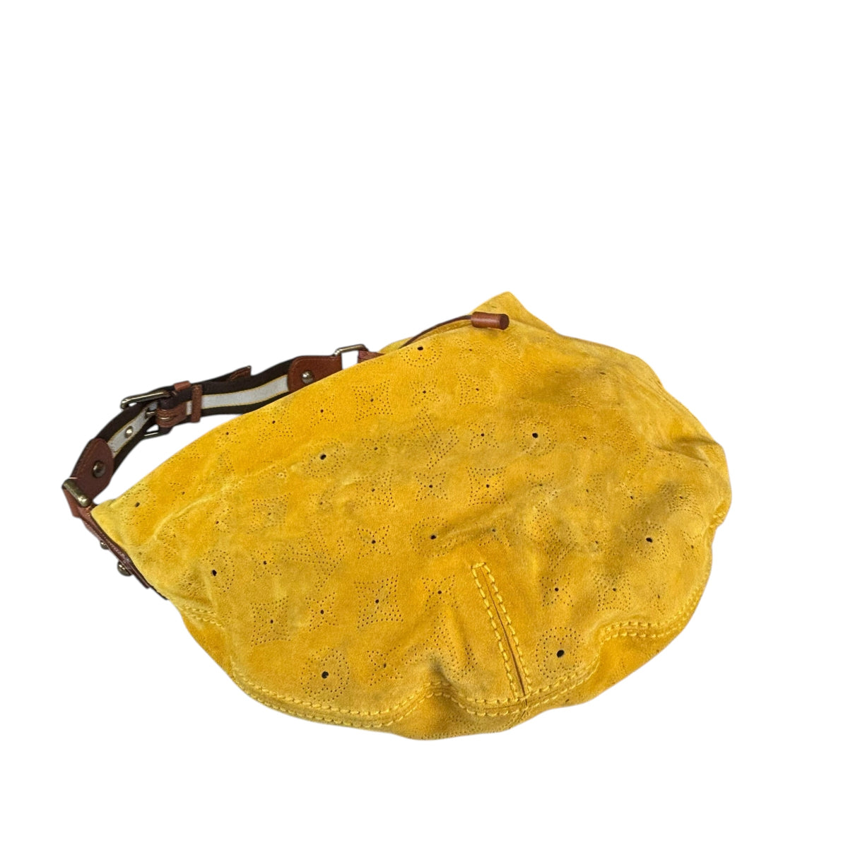 Louis Vuitton Y2K Onata Mustard Mahina Suede GM Hobo Bag