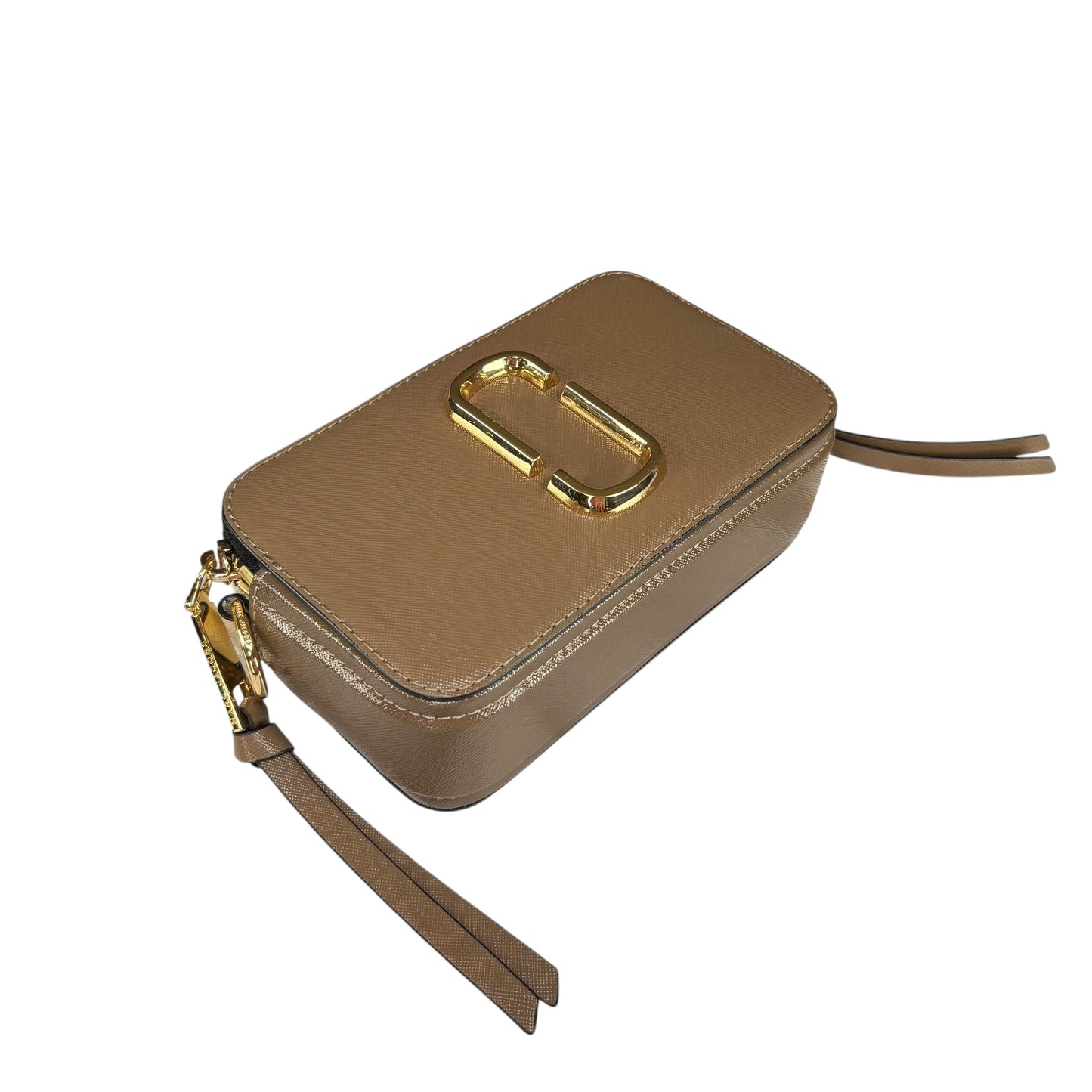 Marc Jacobs The Snapshot  Saffiano Leather French Gray Gold  Crossbody