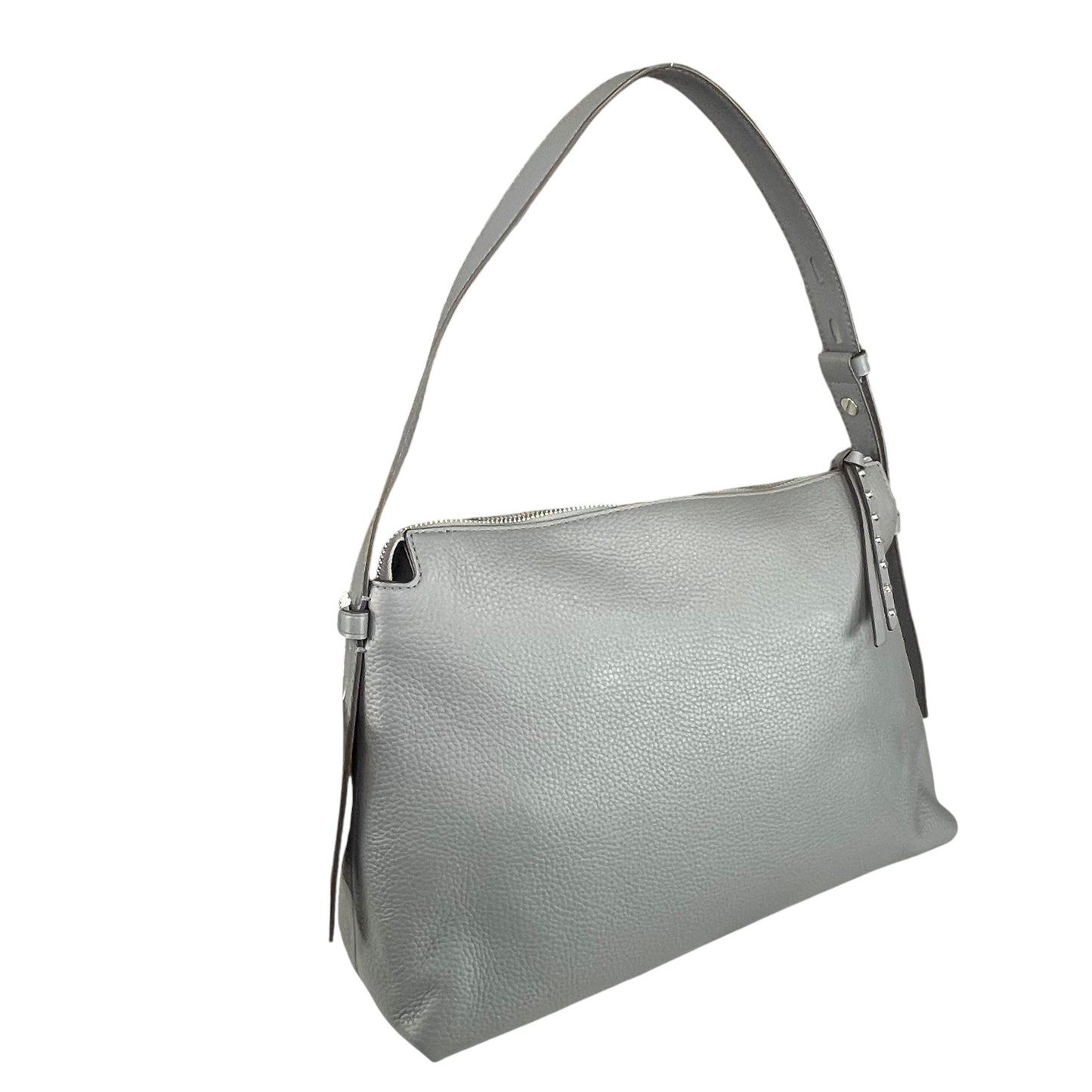 Michael Kors Shailene SHW Studded Grey Pebbled Leather Hobo Purse