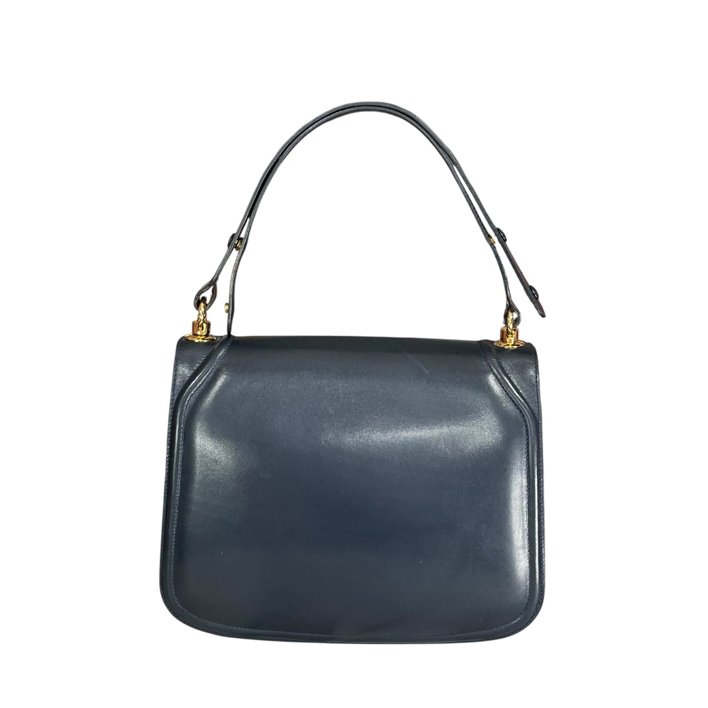 GG Blondie Navy GHW Blondie Flap Shoulder Two Way Purse