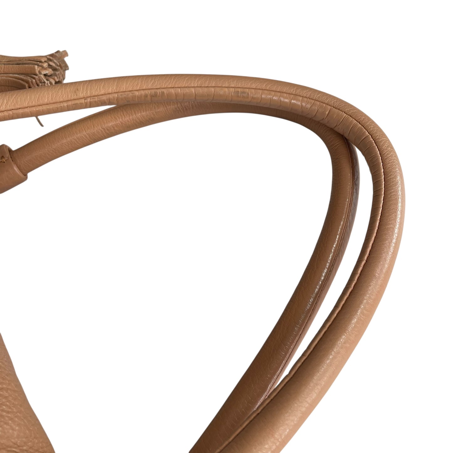 See By Chloe Cherry Blush Pink Leather DrawString Snap 2-Way Shoulder Purse