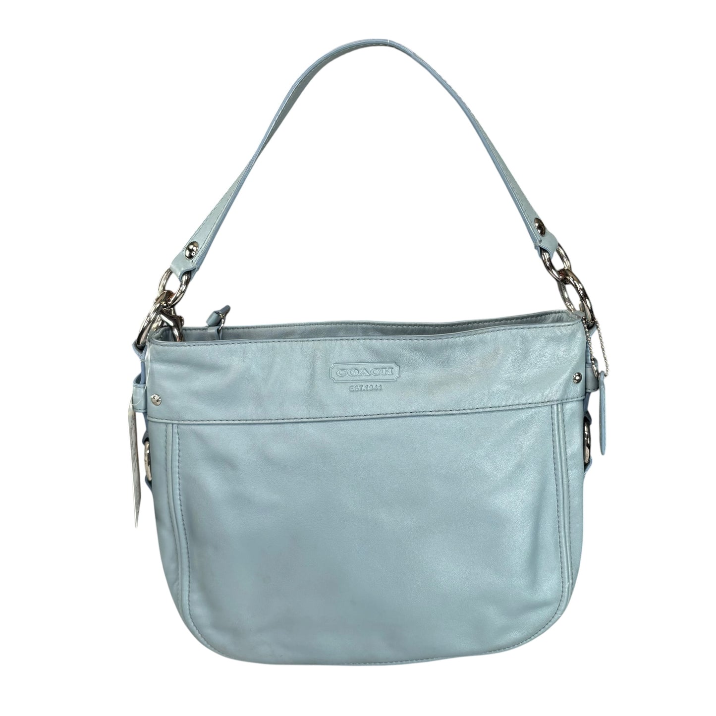 Coach Zoe Light Blue SHW 2-Way Shoulder Hobo Purse