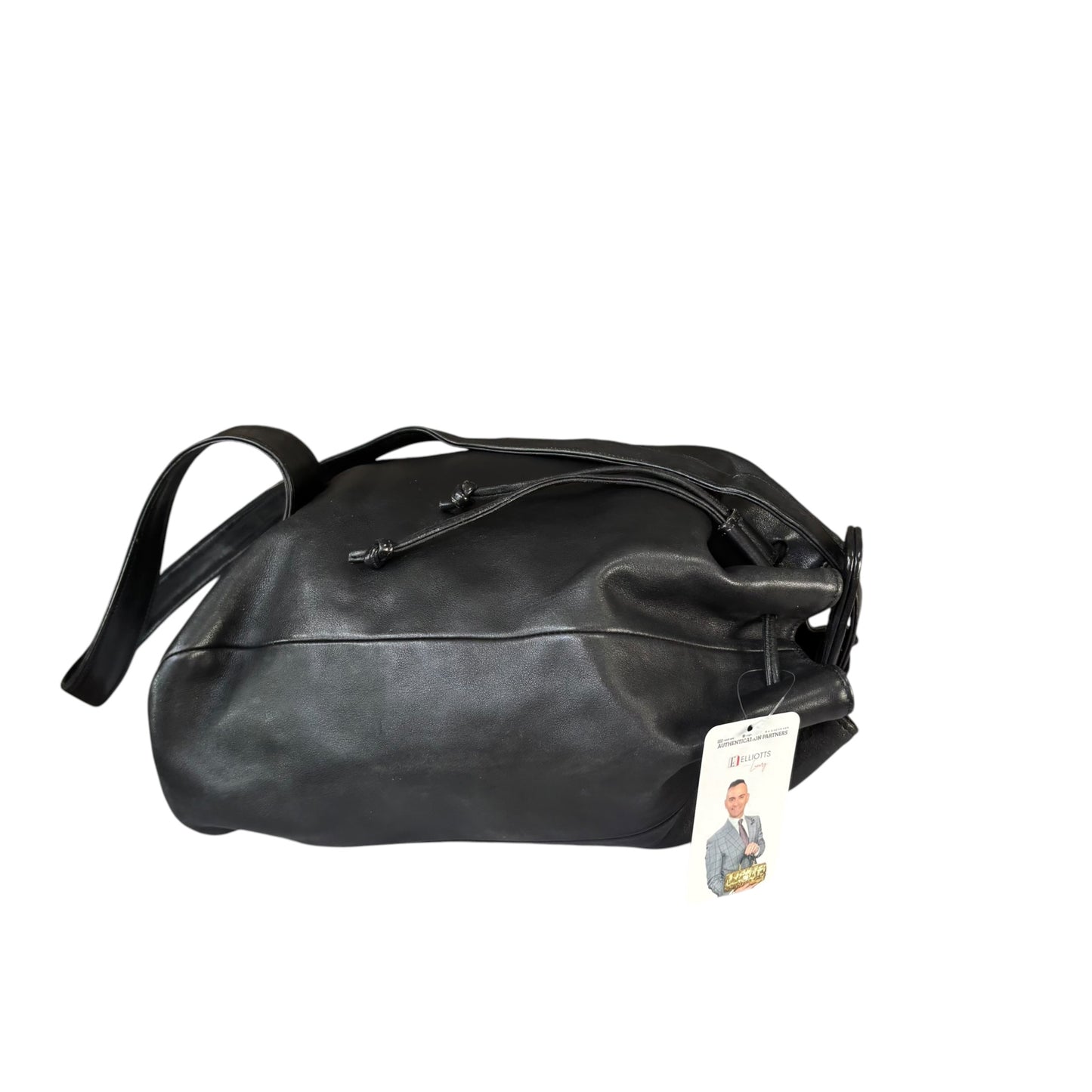 Coach Sonoma Black Leather  Slingpack Drawstring Shoulder Bucket Tote