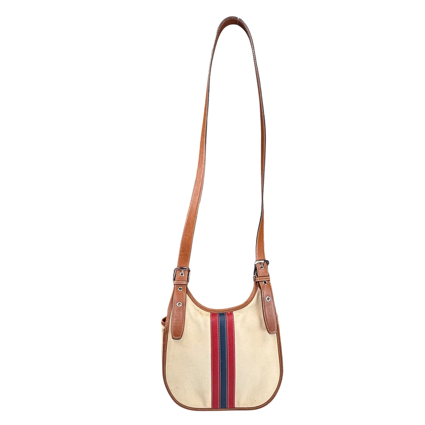 Coach Varsity Y2K Heritage Saddle Crossbody Canvas Bag