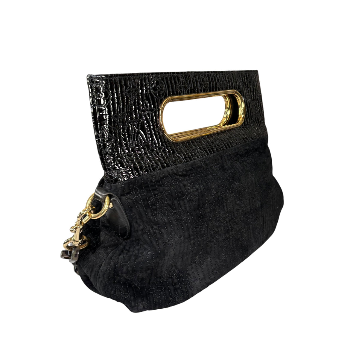 Louis Vuitton Y2K Limited Motard Before Dark Velvet Mono Top Handle Chain Bag