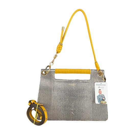 Givenchy Whip Embossed Leather Mustard 3-Way Shouder Purse