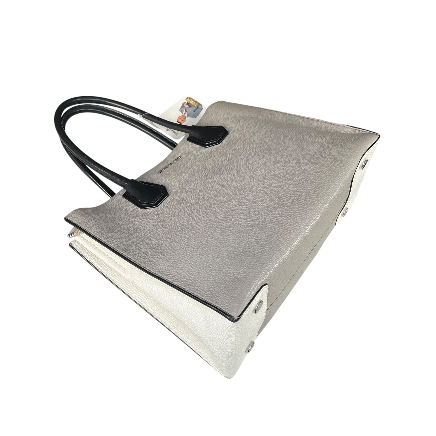 Michael Kors Mercer Large Tricolor Leather SHW Tote 2-Way Crossbody