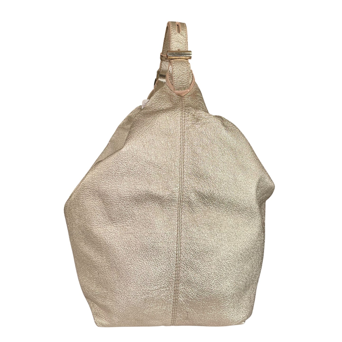 Jimmy Choo Y2K Metallic GHW Aged Golden Foil Leather XL Hobo