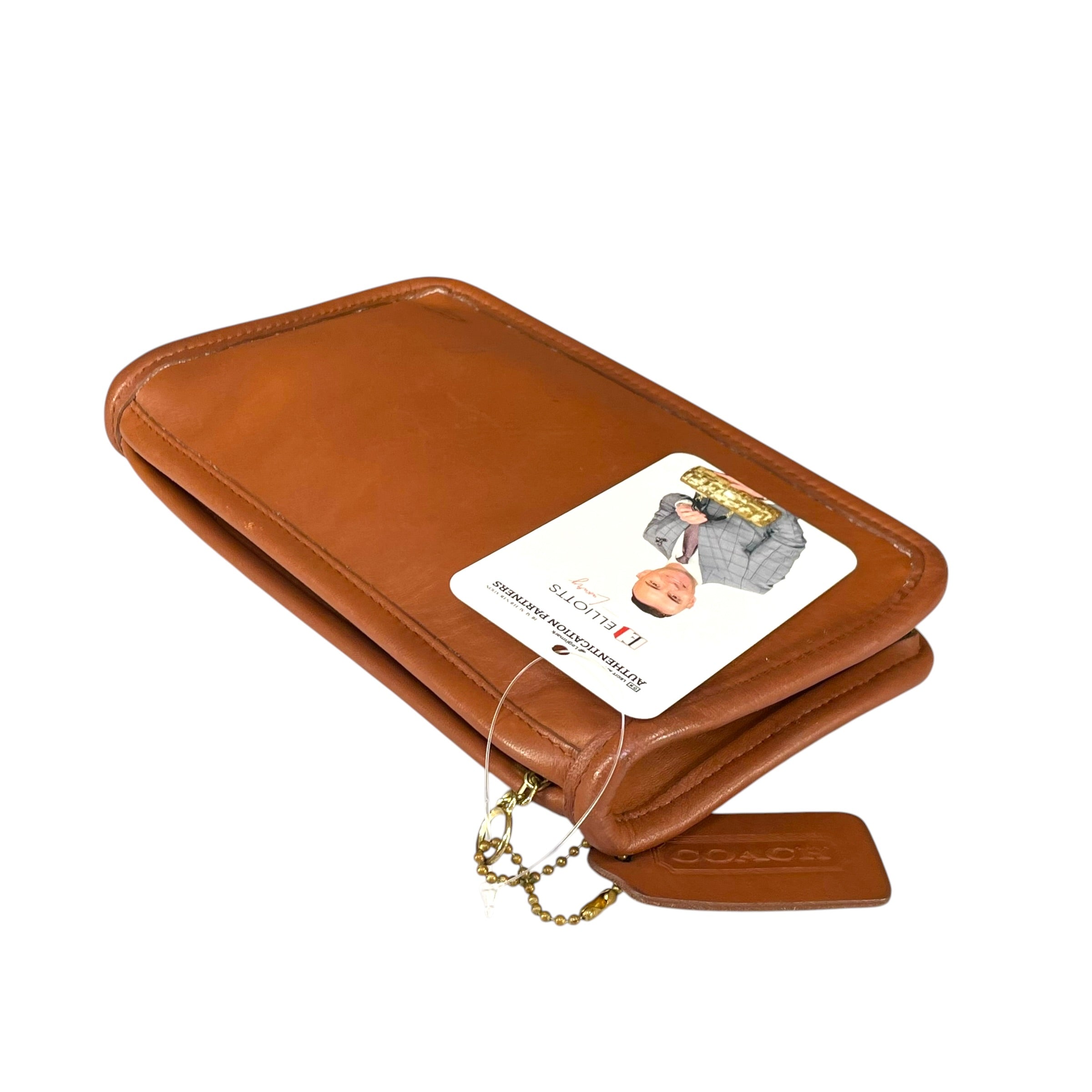 Coach Slim Pouch Brown Legacy Leatherware Zip – Elliott's Luxury