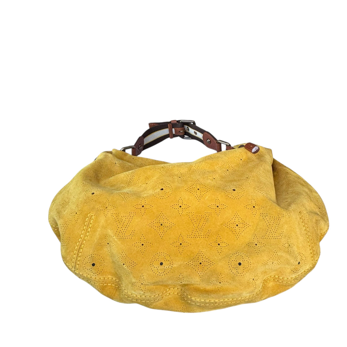 Louis Vuitton Y2K Onata Mustard Mahina Suede GM Hobo Bag
