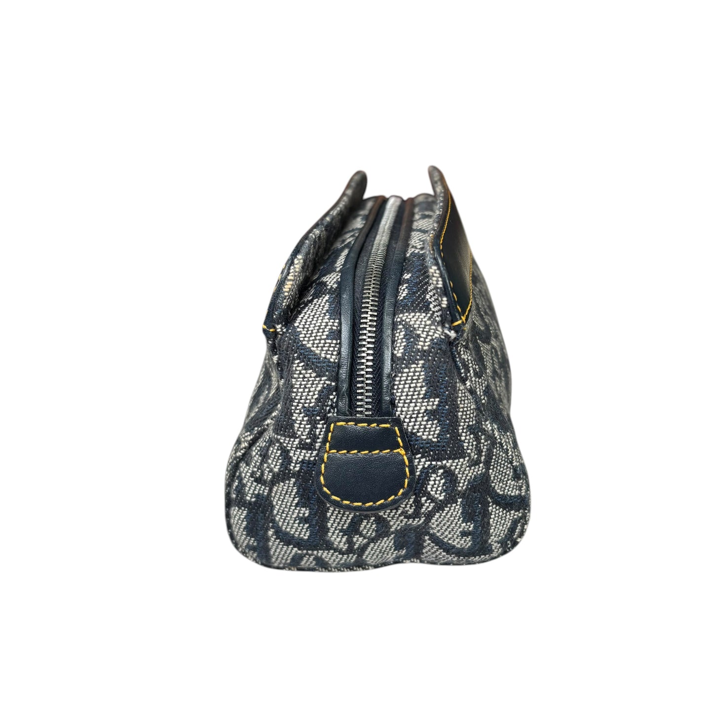 Christian Dior Y2K Mini Leather  Blue Jean Pouchette Clutch Wristket