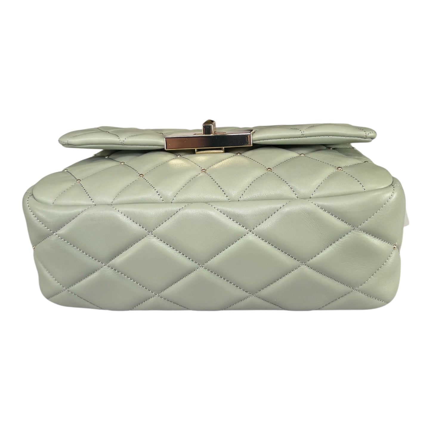 Kate Spade Light Green GHW Studded 2-Way Crossbody
