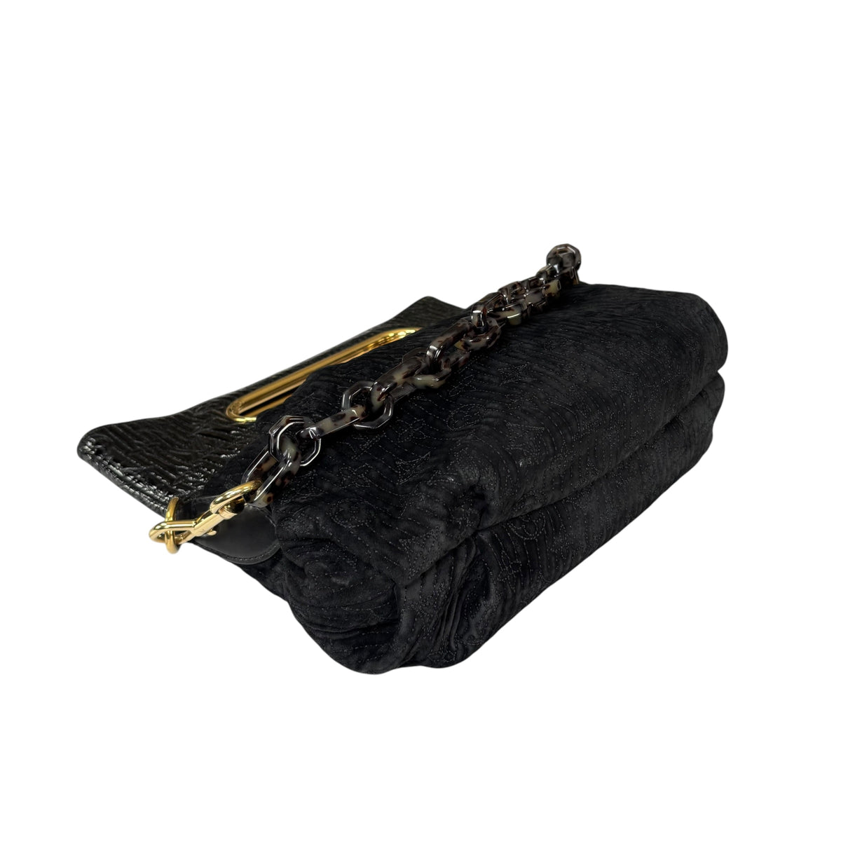 Louis Vuitton Y2K Limited Motard Before Dark Velvet Mono Top Handle Chain Bag