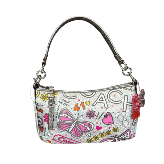 Coach Y2K Poppy Butterfly Floral Graffiti 2-Way Crossbody Purse