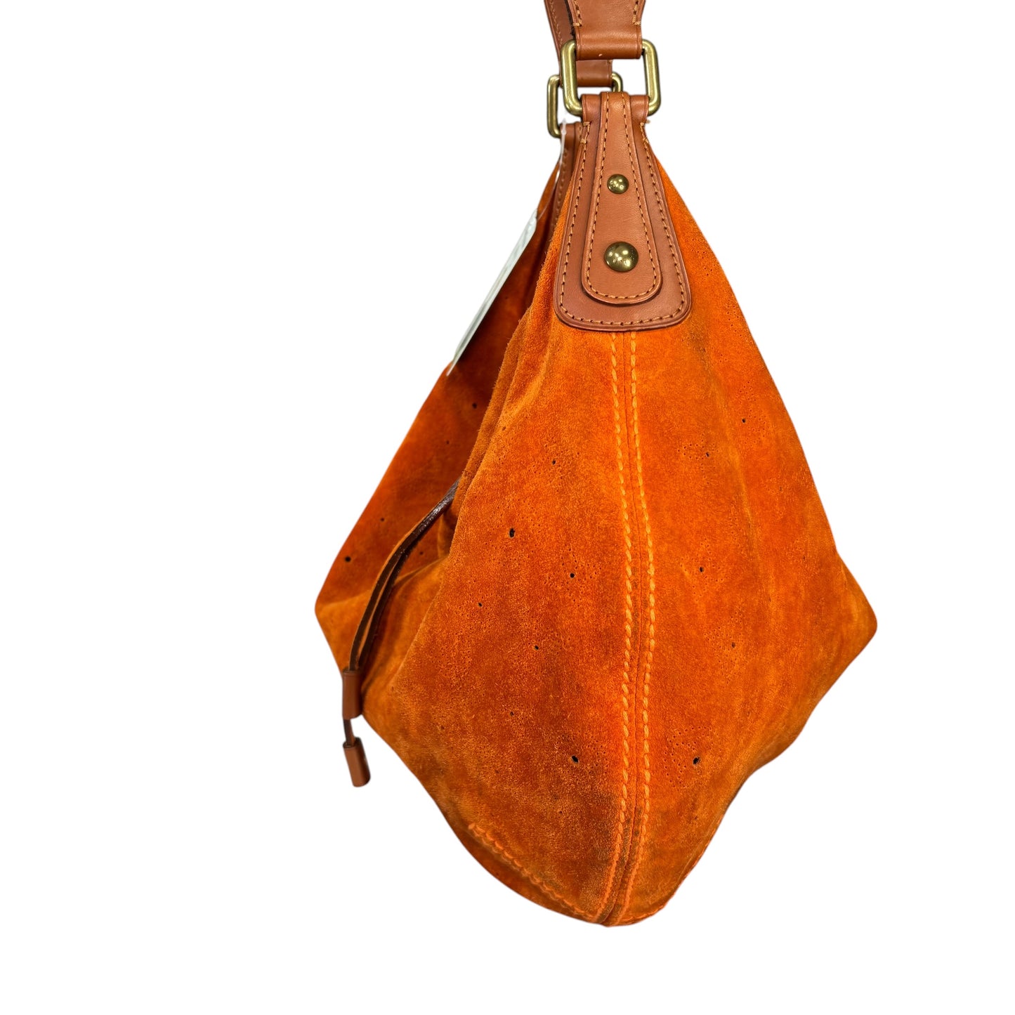 Louis Vuitton Y2K Onatah Orange Suede Mahani Shoulder Hobo