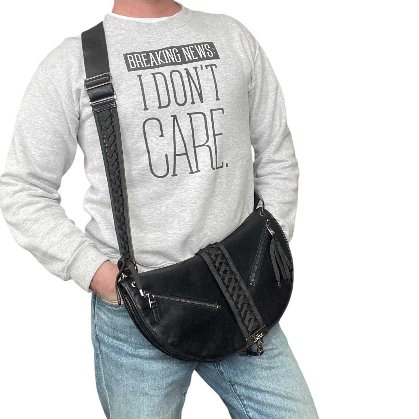 Christian Dior Admit It Corset Black Leather 2-Way SHW Shoulder Crossbody Purse