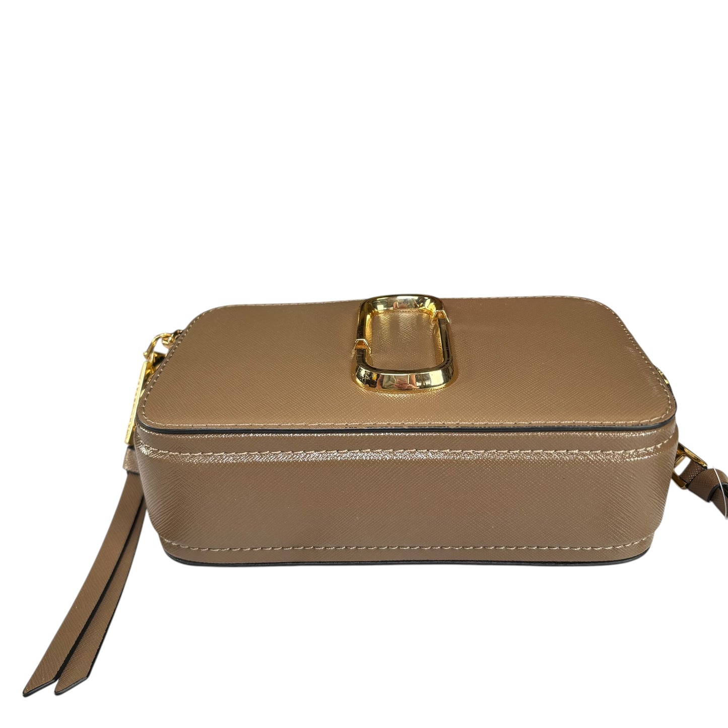 Marc Jacobs The Snapshot  Saffiano Leather French Gray Gold  Crossbody