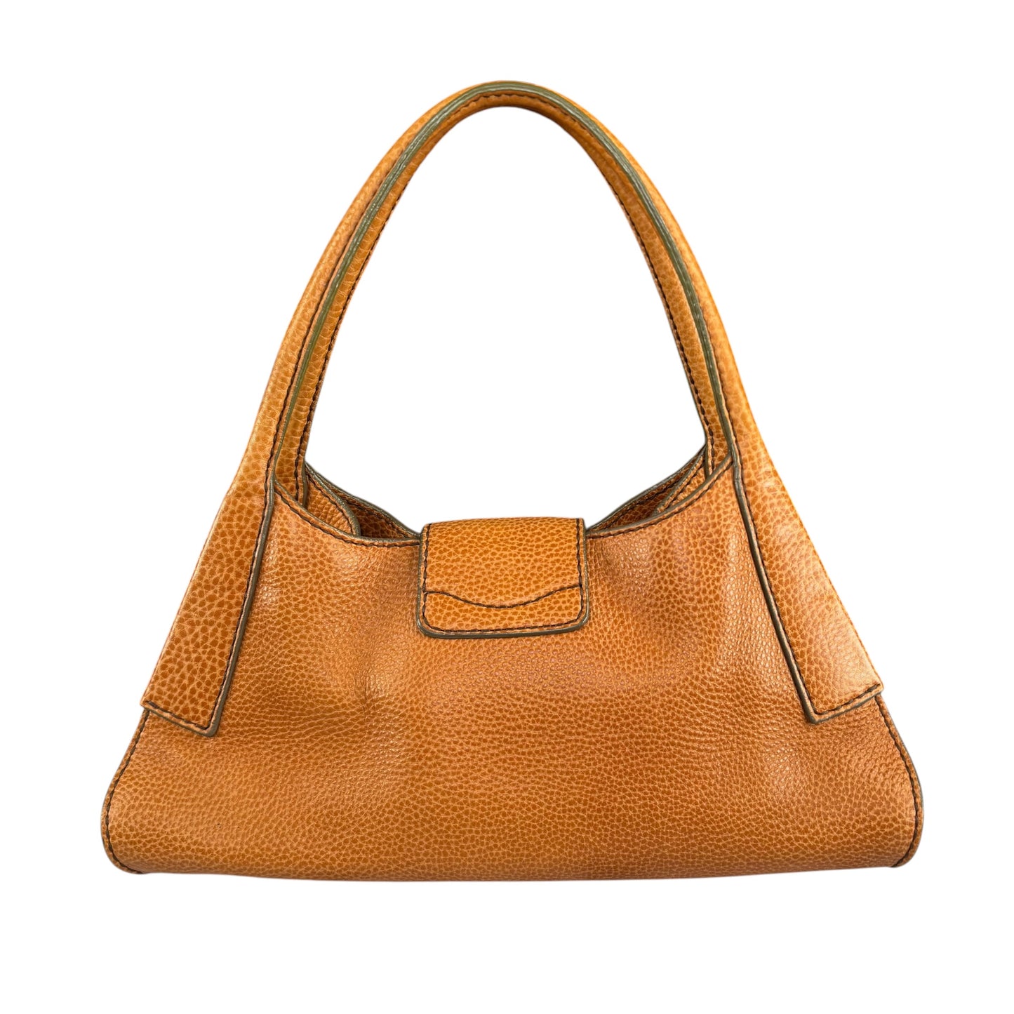 TOD’s Golden Brown SHW Pebbled Leather Hobo Shoulder Purse