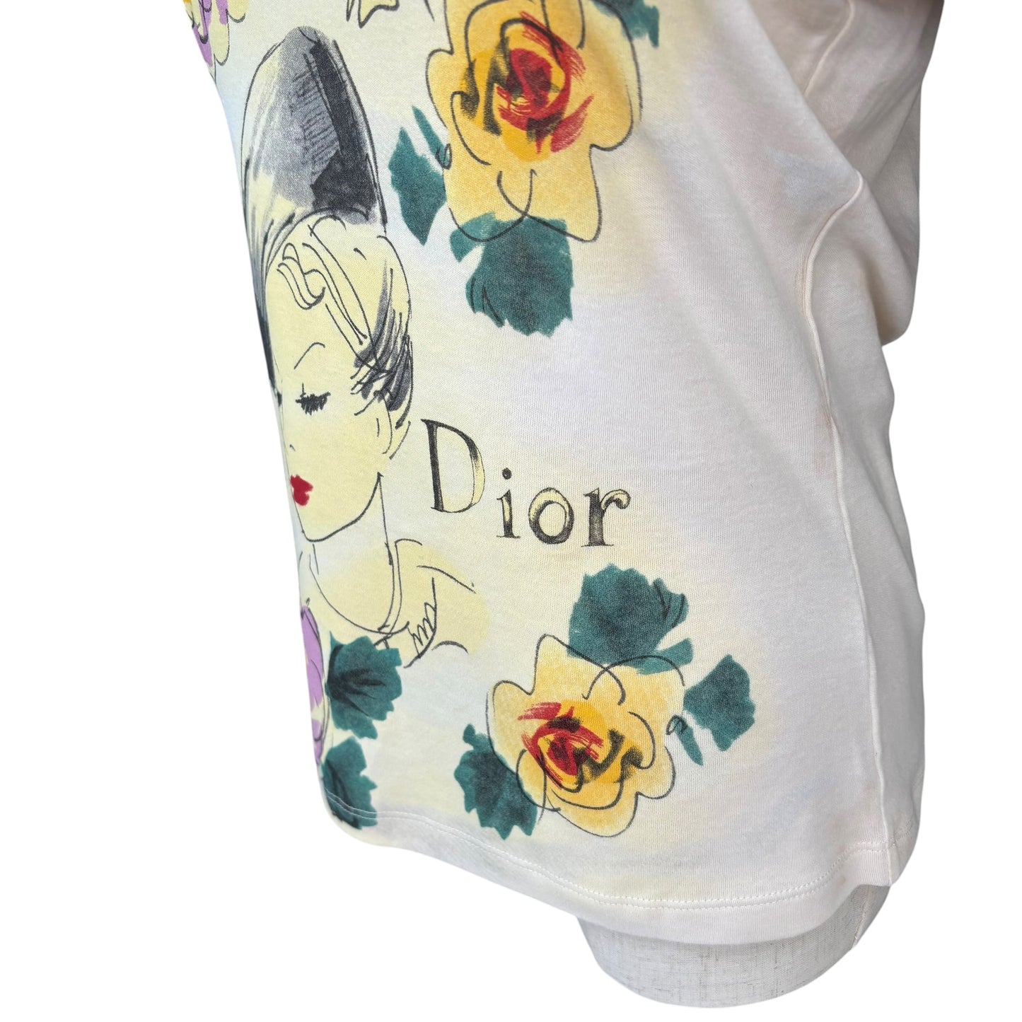 Christian Dior Y2K Paris Ecru 2005 T-Shirt