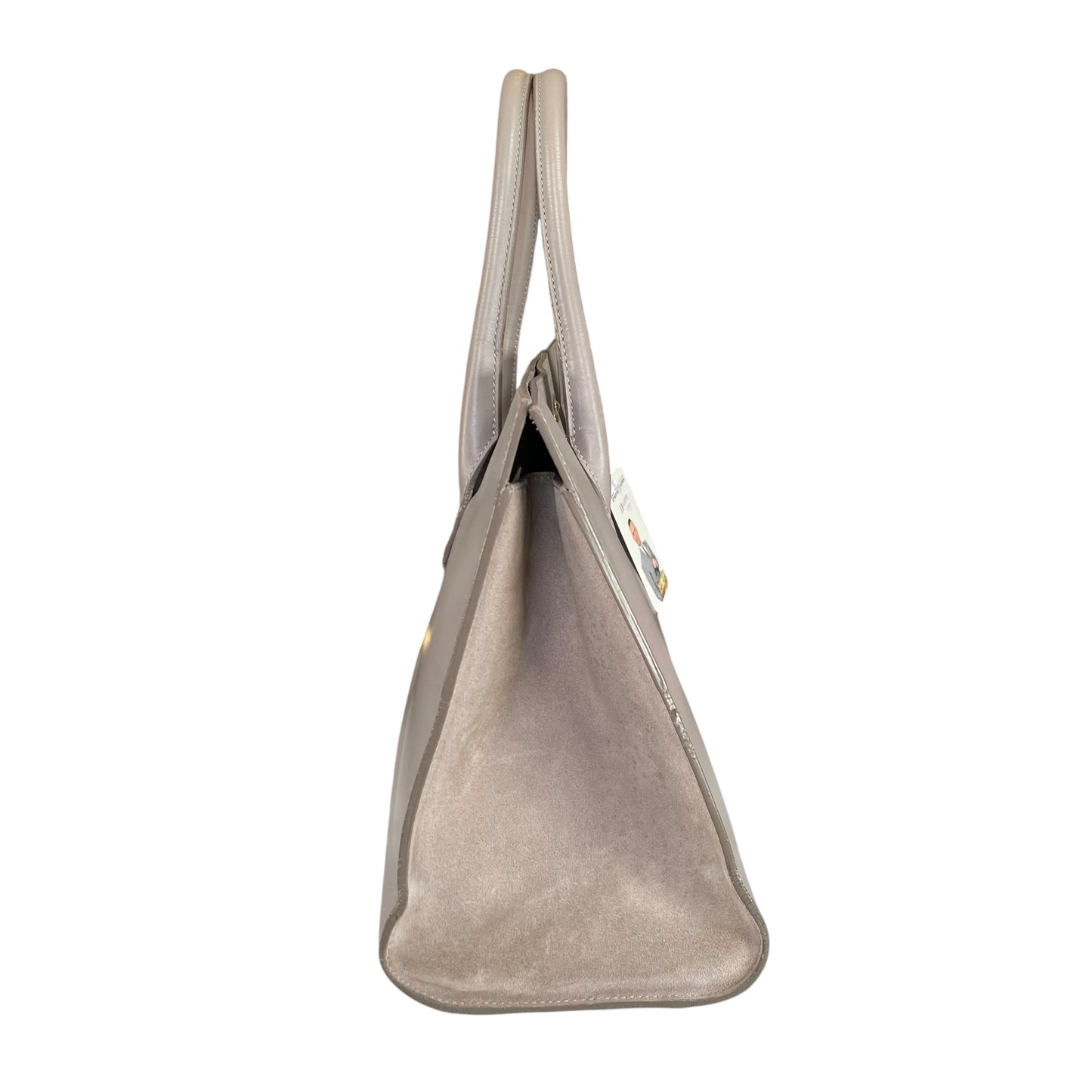 Jimmy Choo Y2K Riley Grey GHW Clip Lock Lilac Leather East West Tote