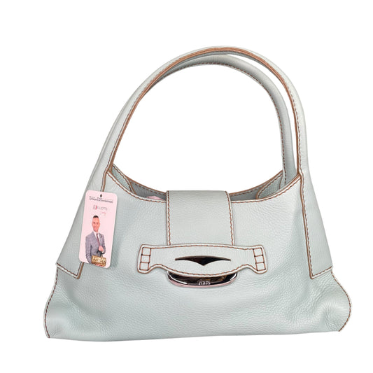 Tod’s D Bag Hobo Mint /Taupe Pebbled Leather SHW Shoulder Bag