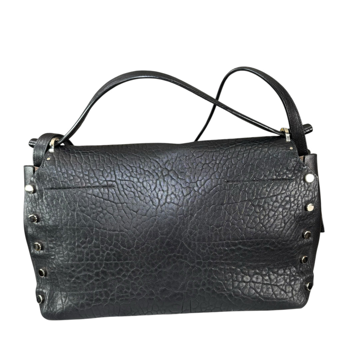 Jimmy Choo Lockett Black Large SHW 2-Way Satchel Bag