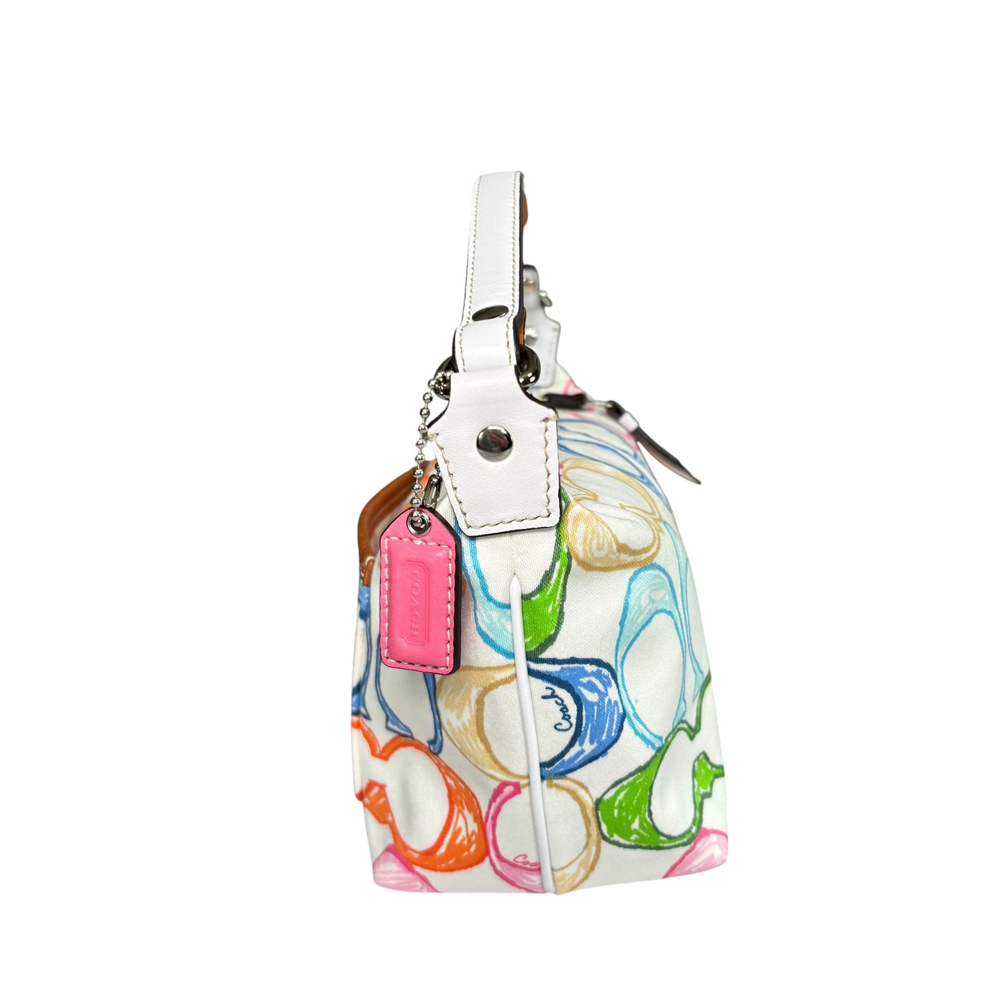 Coach Y2K Mini Make-Up Pouch Multi Scribble Monogram Bag