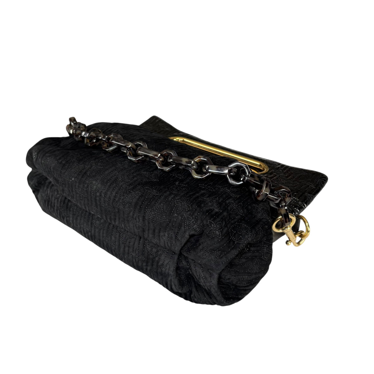 Louis Vuitton Y2K Limited Motard Before Dark Velvet Mono Top Handle Chain Bag