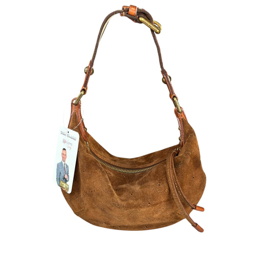 Louis Vuitton Y2K Onata Brown Suede Mahina PM Mini Leather Hobo Purse