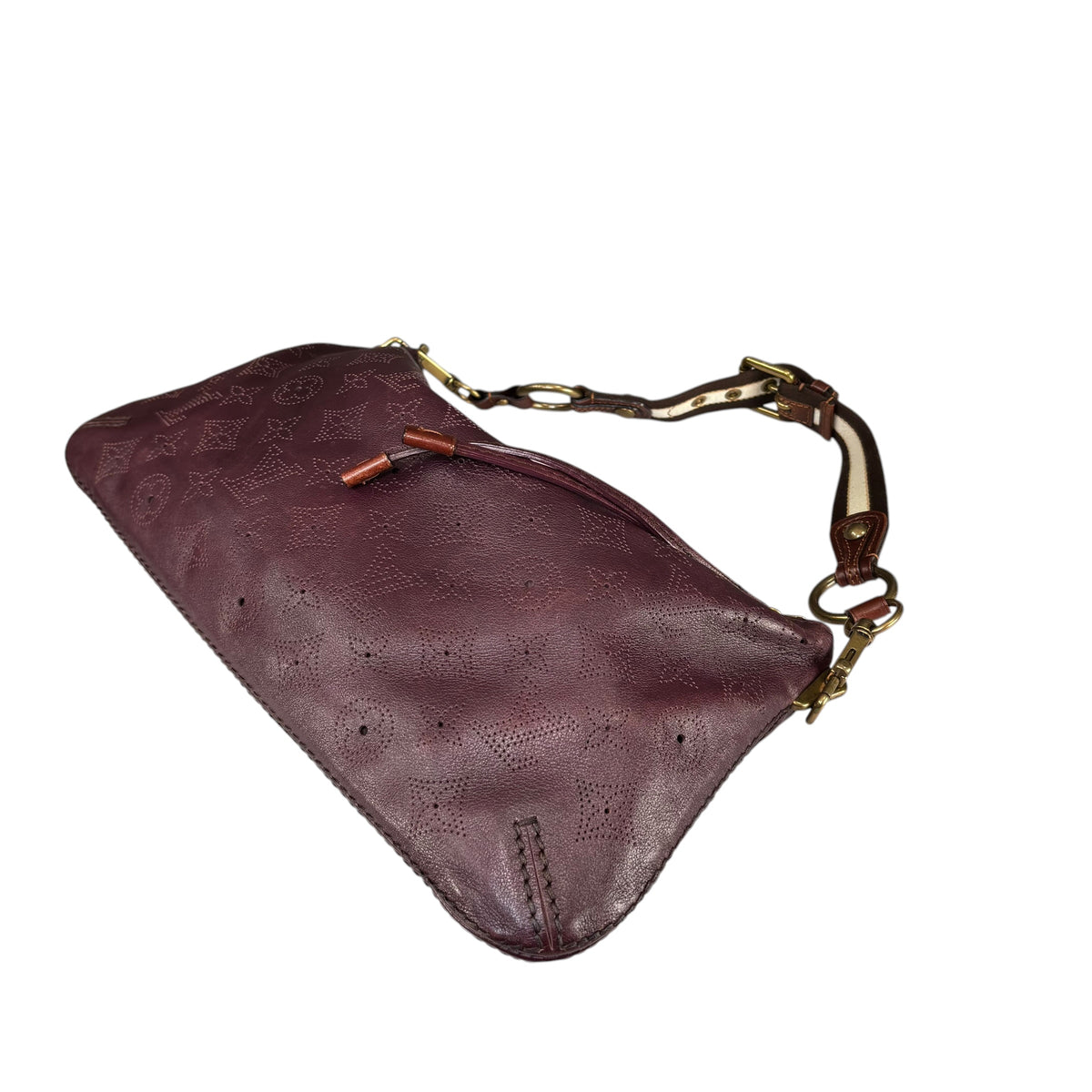 Louis Vuitton Limited Edition Mahina Bordeaux Leather Onatah PM Pouchette Hobo