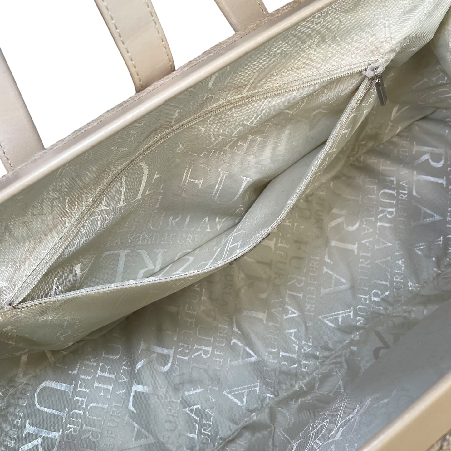 Furla Pony Hair Doctor Bag Tan Calf Hair Leather Satchel 17” Large Italy