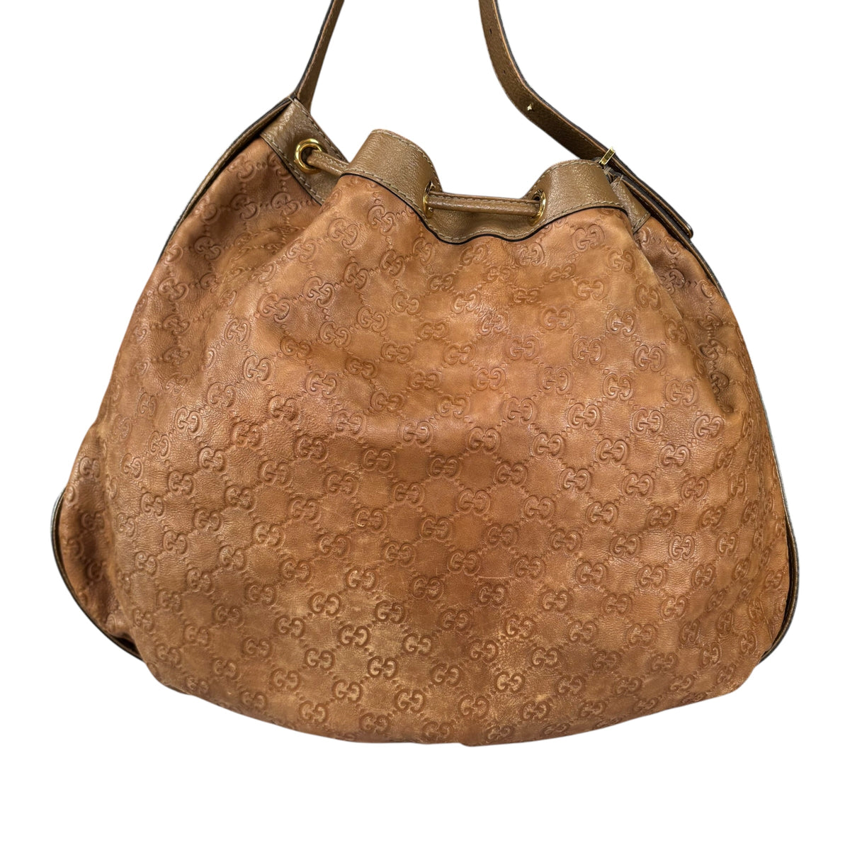 Gucci GG GHW Icon XL Brown Shoulder Hobo Bag