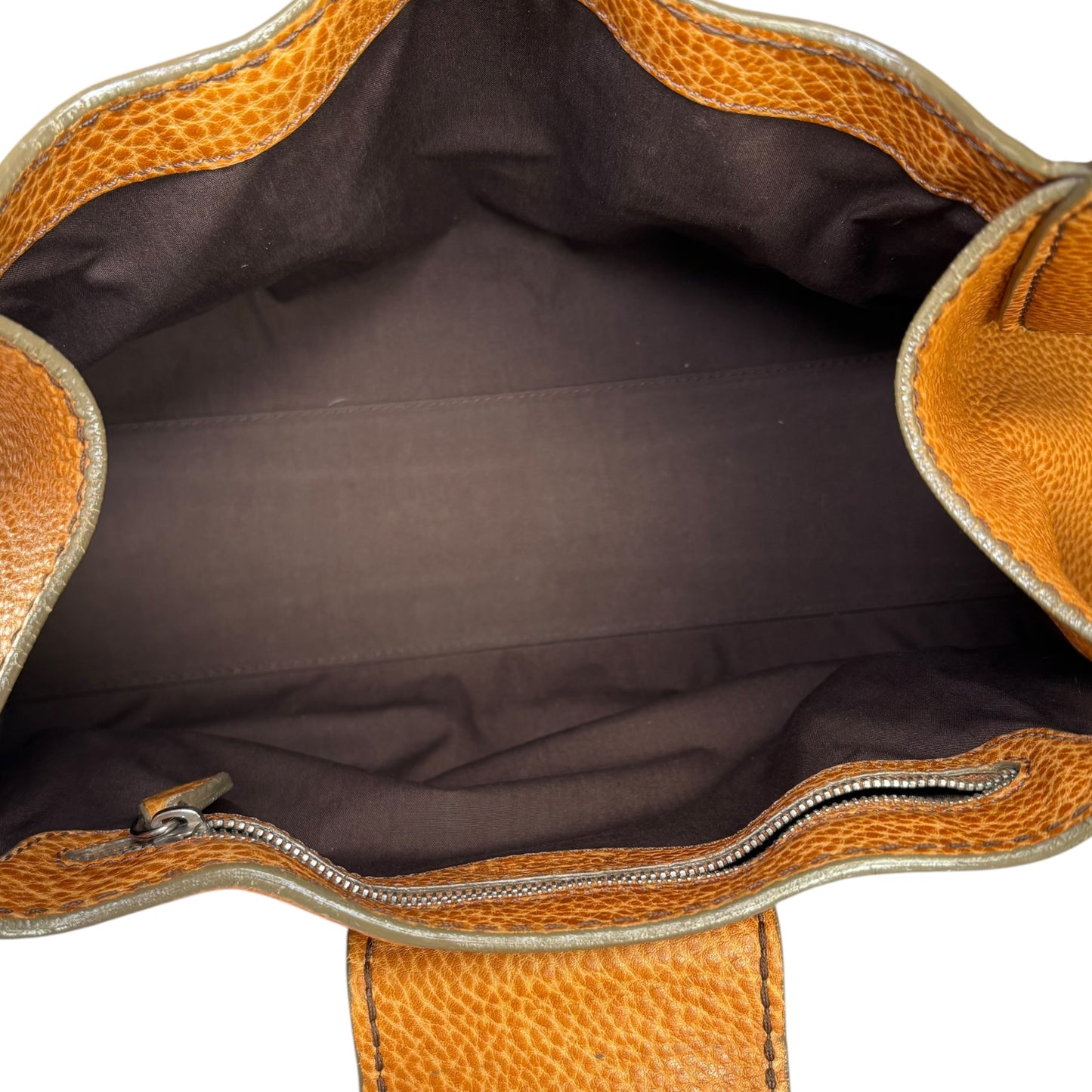 TOD’s Golden Brown SHW Pebbled Leather Hobo Shoulder Purse