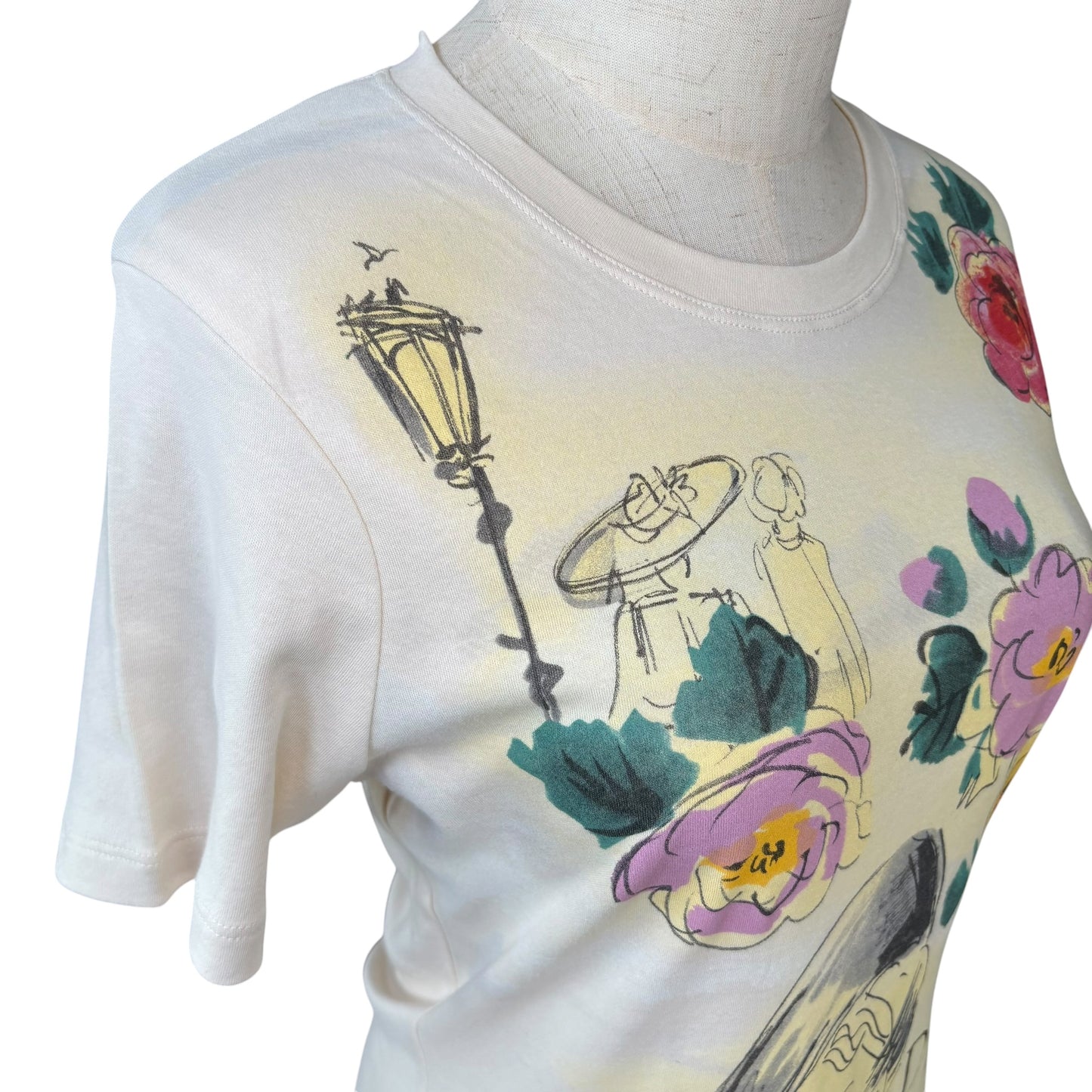 Christian Dior Y2K Paris Ecru 2005 T-Shirt