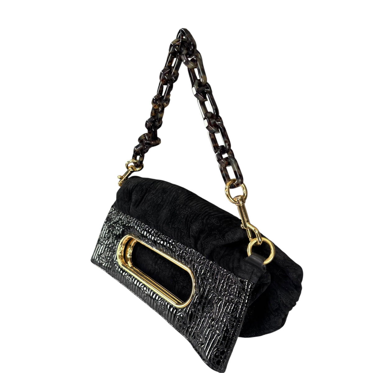 Louis Vuitton Y2K Limited Motard Before Dark Velvet Mono Top Handle Chain Bag
