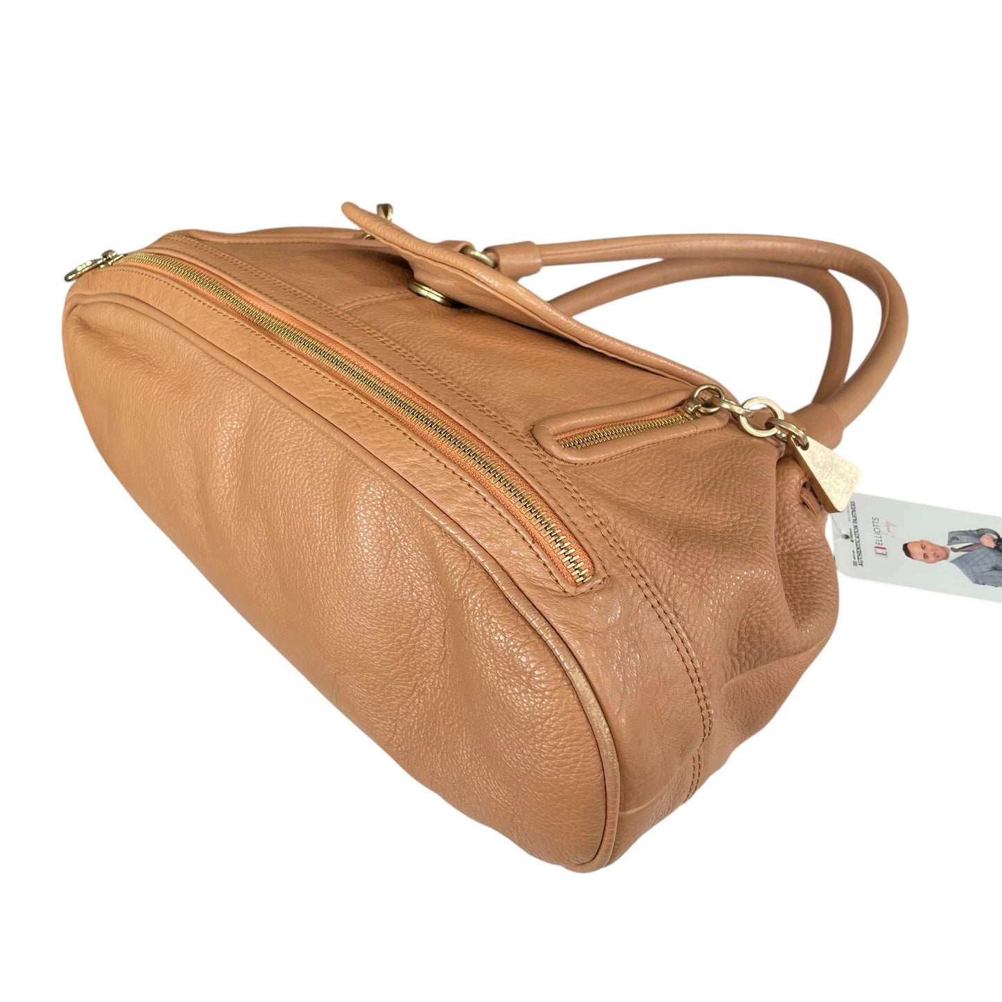 See By Chloe Cherry Blush Pink Leather DrawString Snap 2-Way Shoulder Purse