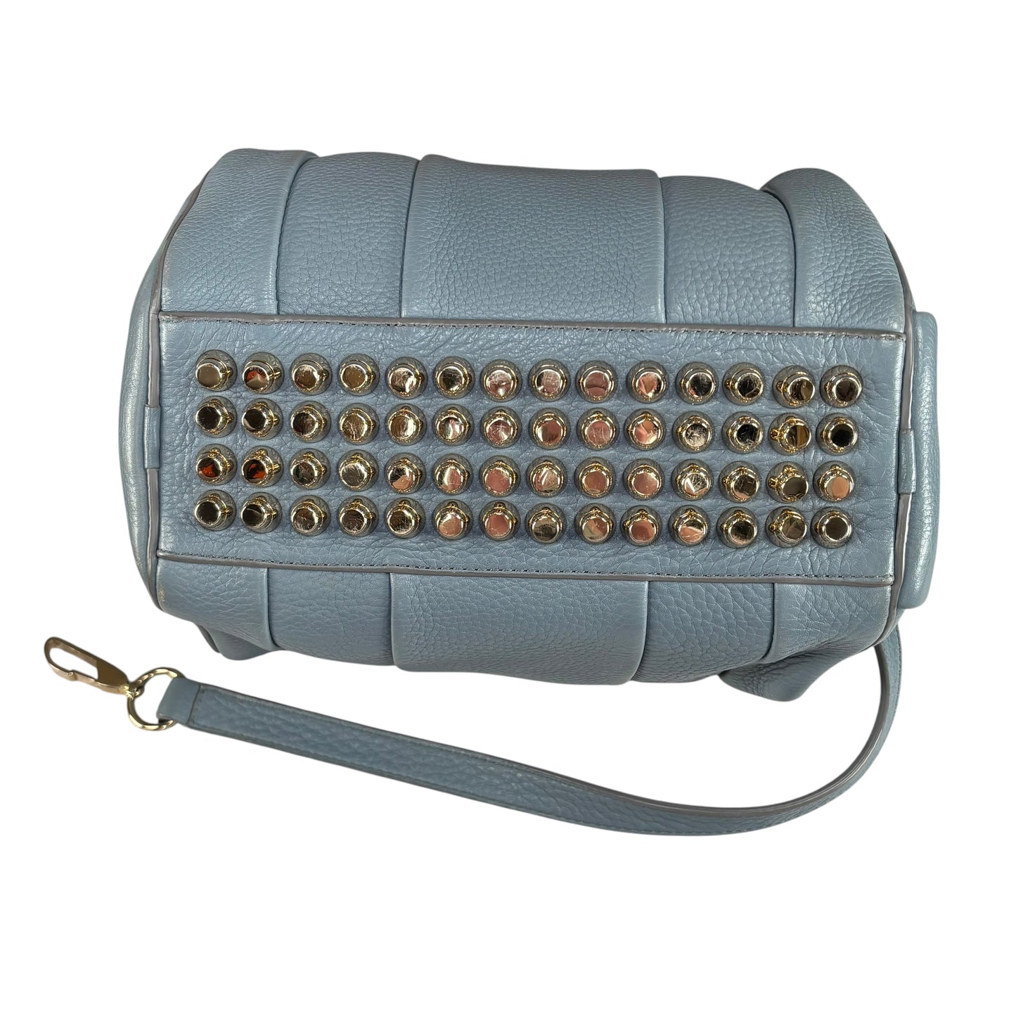 Alexander Wang Rocky Light Blue Gold HW Leather Boston 2-Way Crossbody