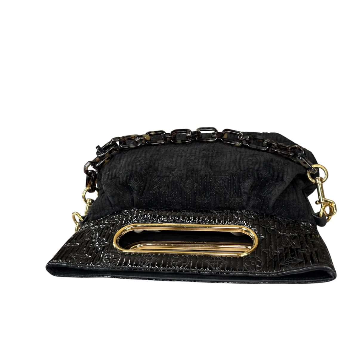 Louis Vuitton Y2K Limited Motard Before Dark Velvet Mono Top Handle Chain Bag