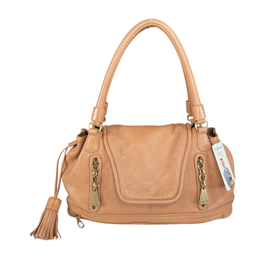 See By Chloe Cherry Blush Pink Leather DrawString Snap 2-Way Shoulder Purse