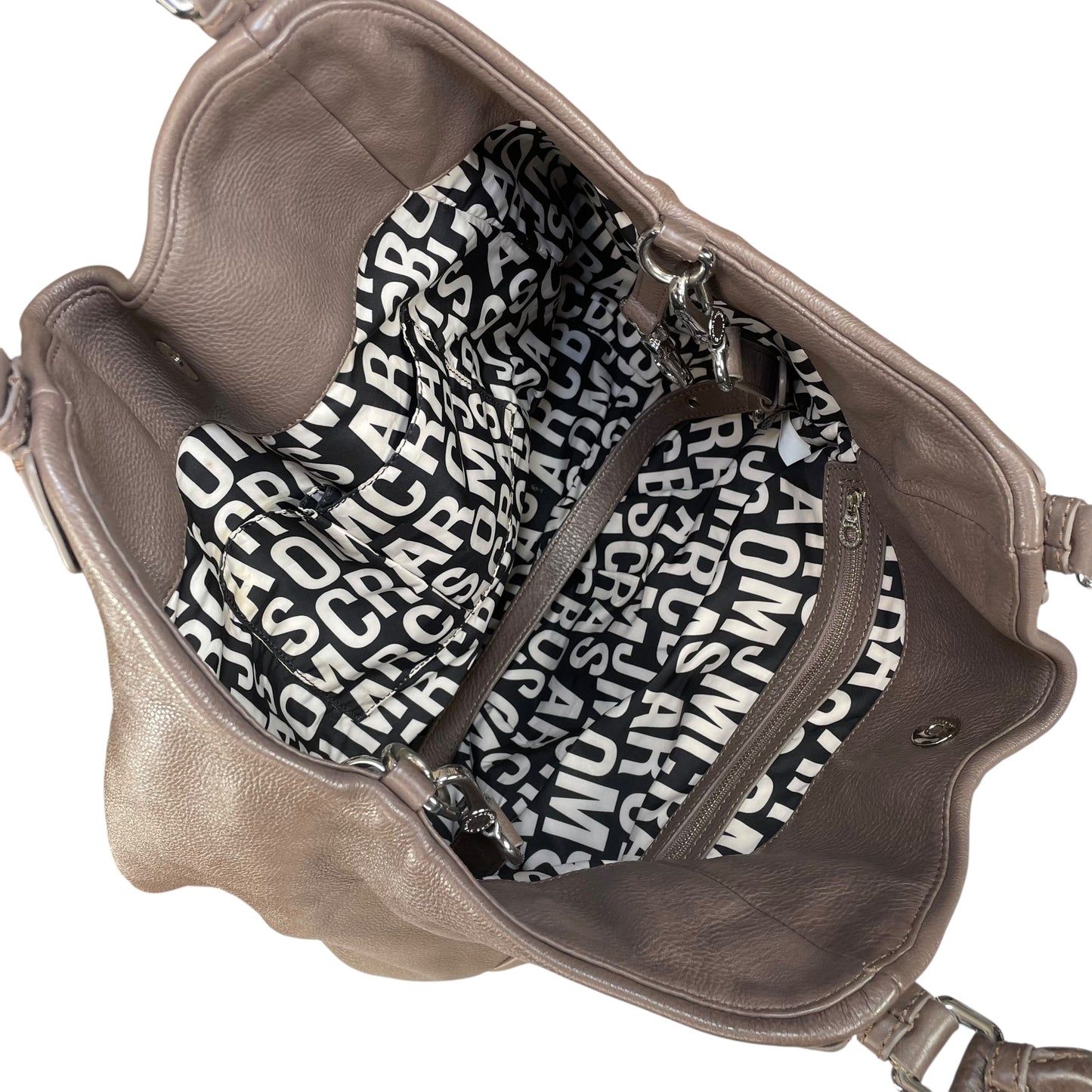 Marc by Marc Jacobs Classic Q Francesca SHW Taupe Leather  2-Way Hobo Bag