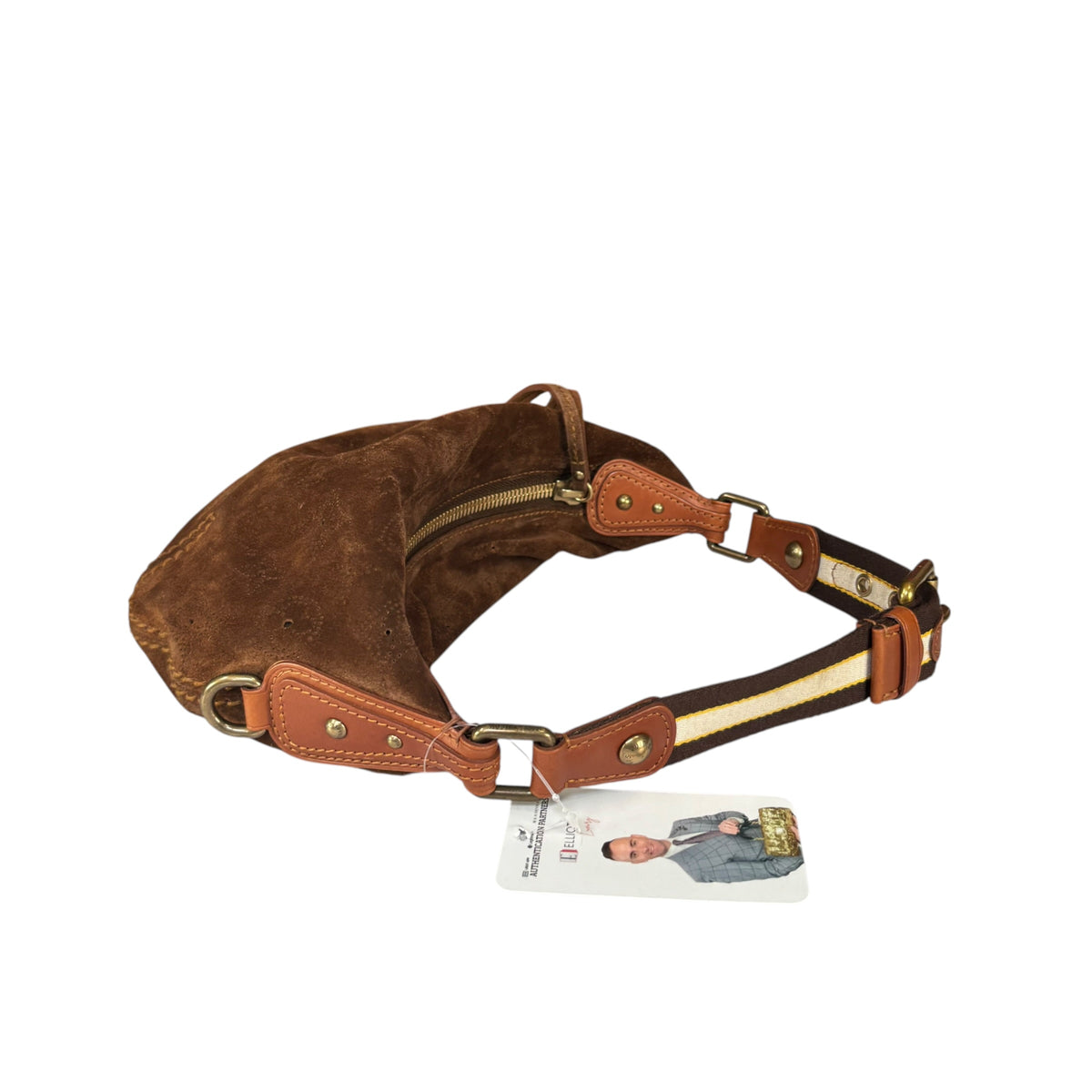 Louis Vuitton Y2K Mahina Monogram Brown Suede PM Hobo