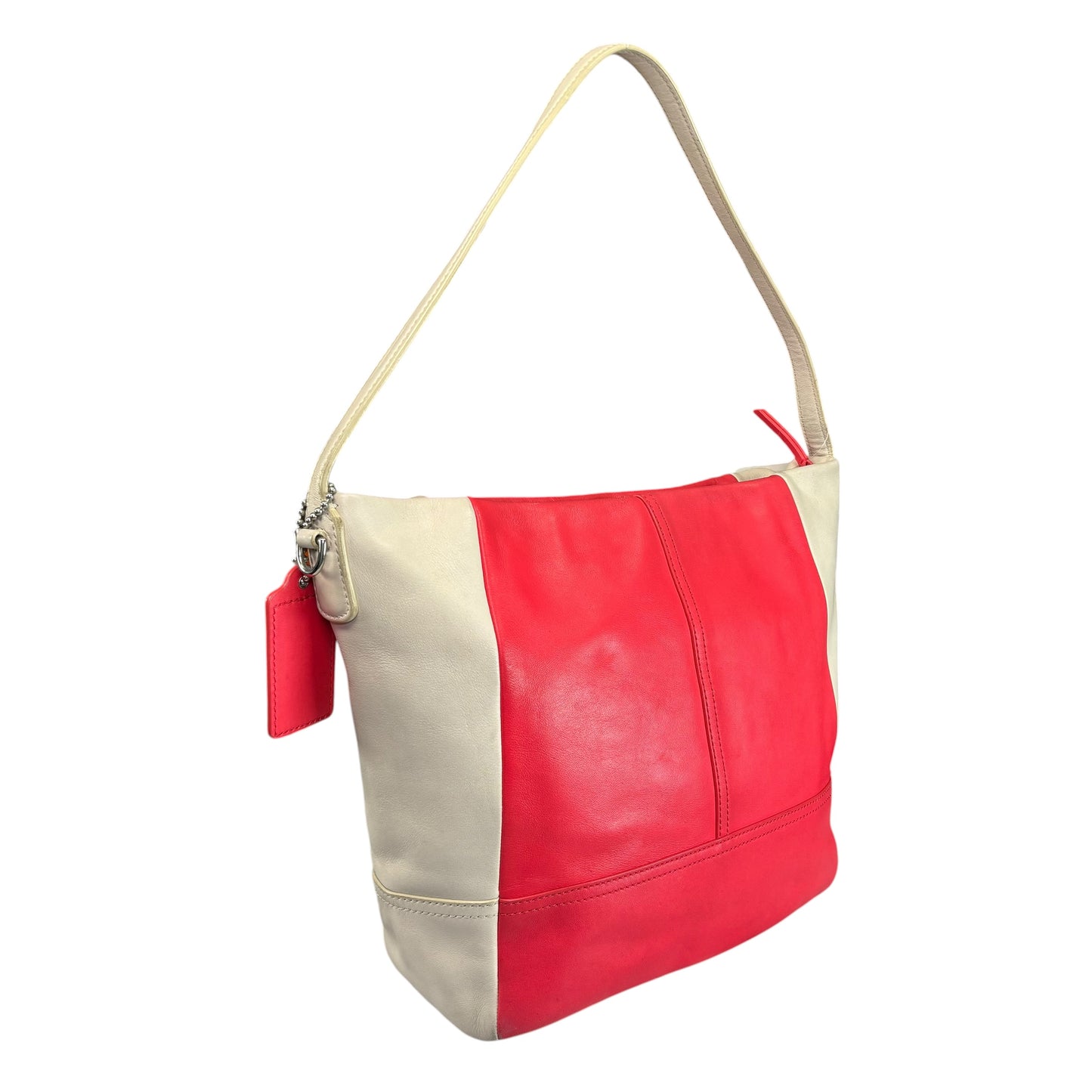 Coach Legacy Pink SHW ColorBlock Y2K Weekend Hobo Purse