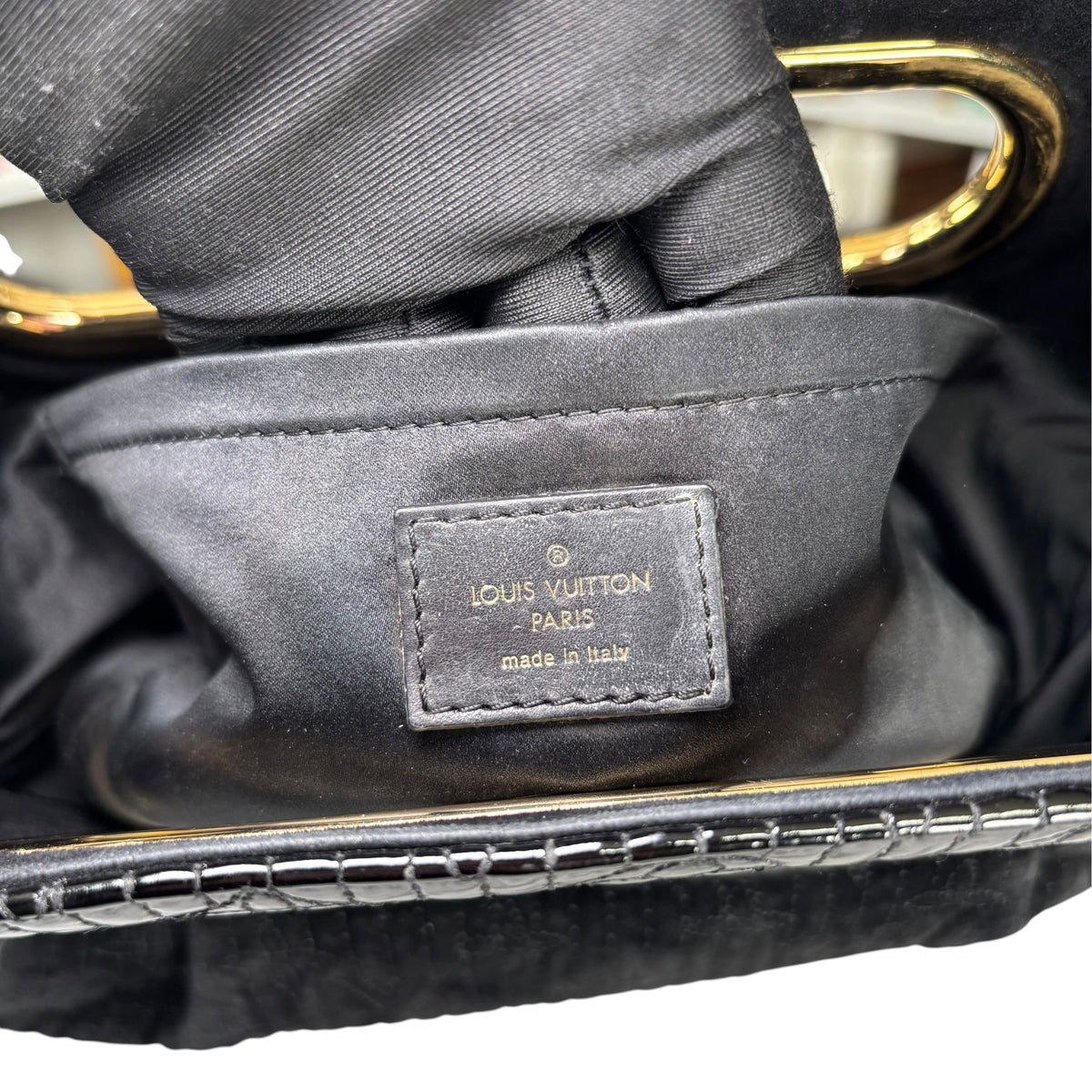 Louis Vuitton Y2K Limited Motard Before Dark Velvet Mono Top Handle Chain Bag