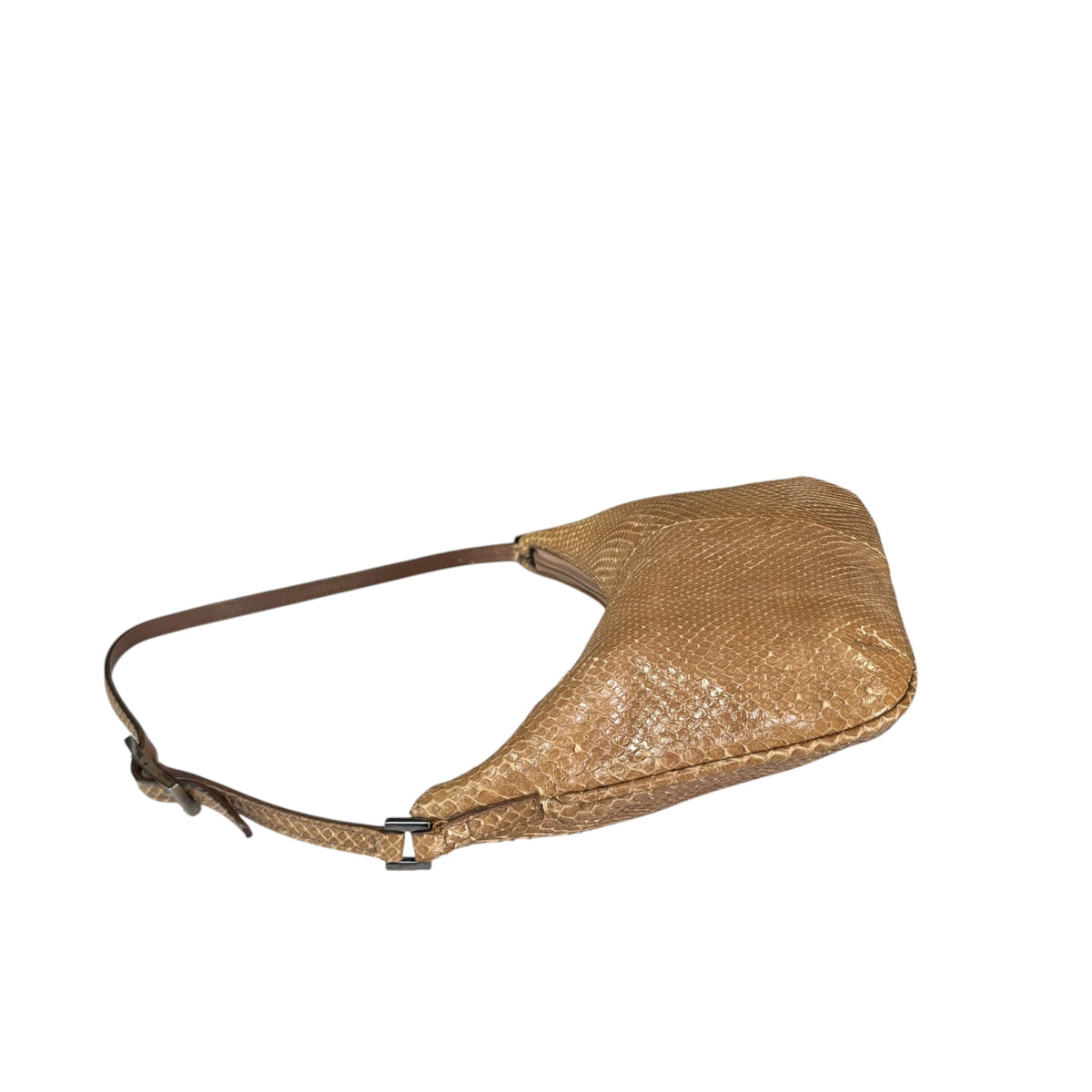 Gucci Snake Y2K Small Croissant Embossed SHW Shoulder Purse