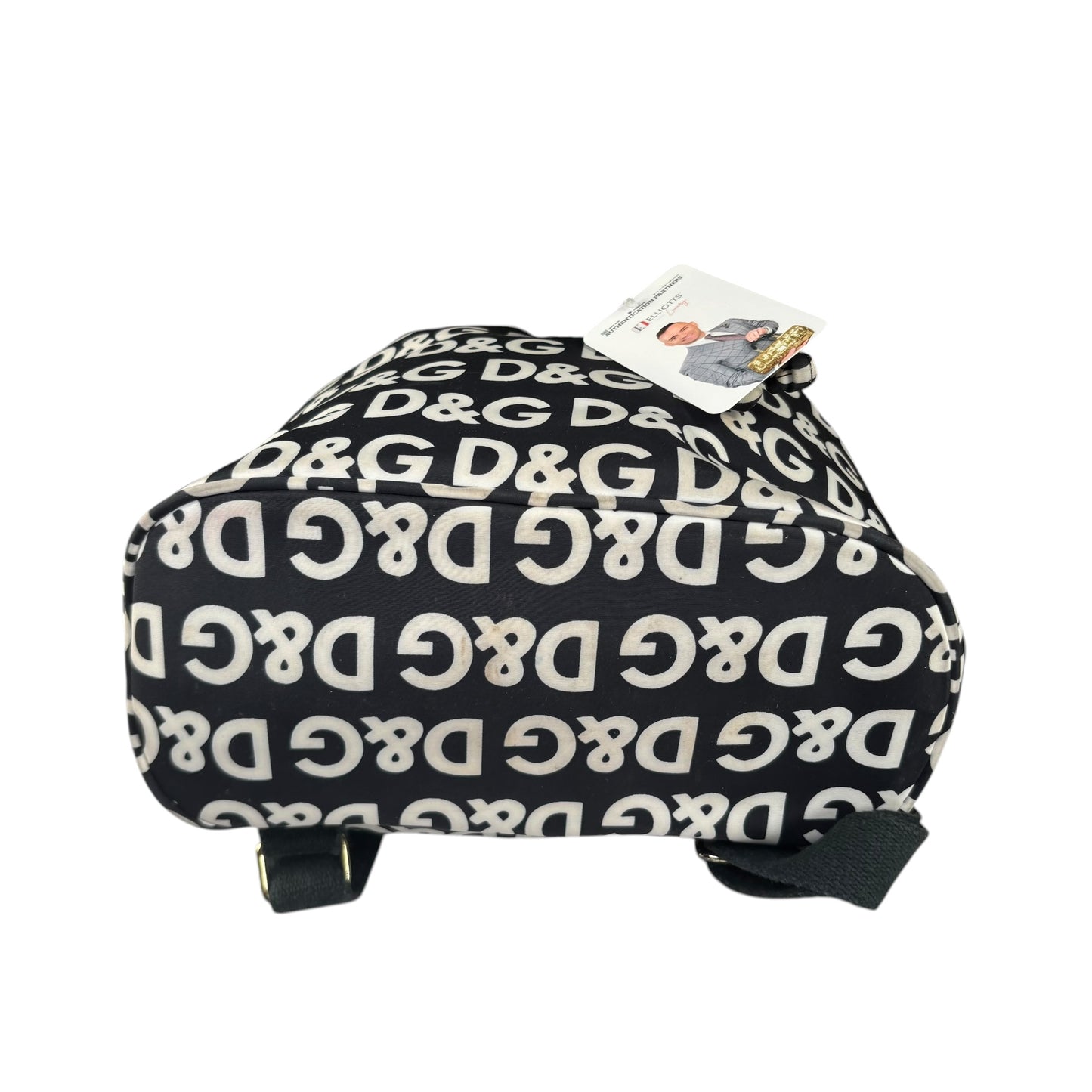 Dolce & Gabbana Y2K Monogram Nylon Black & White Backpack
